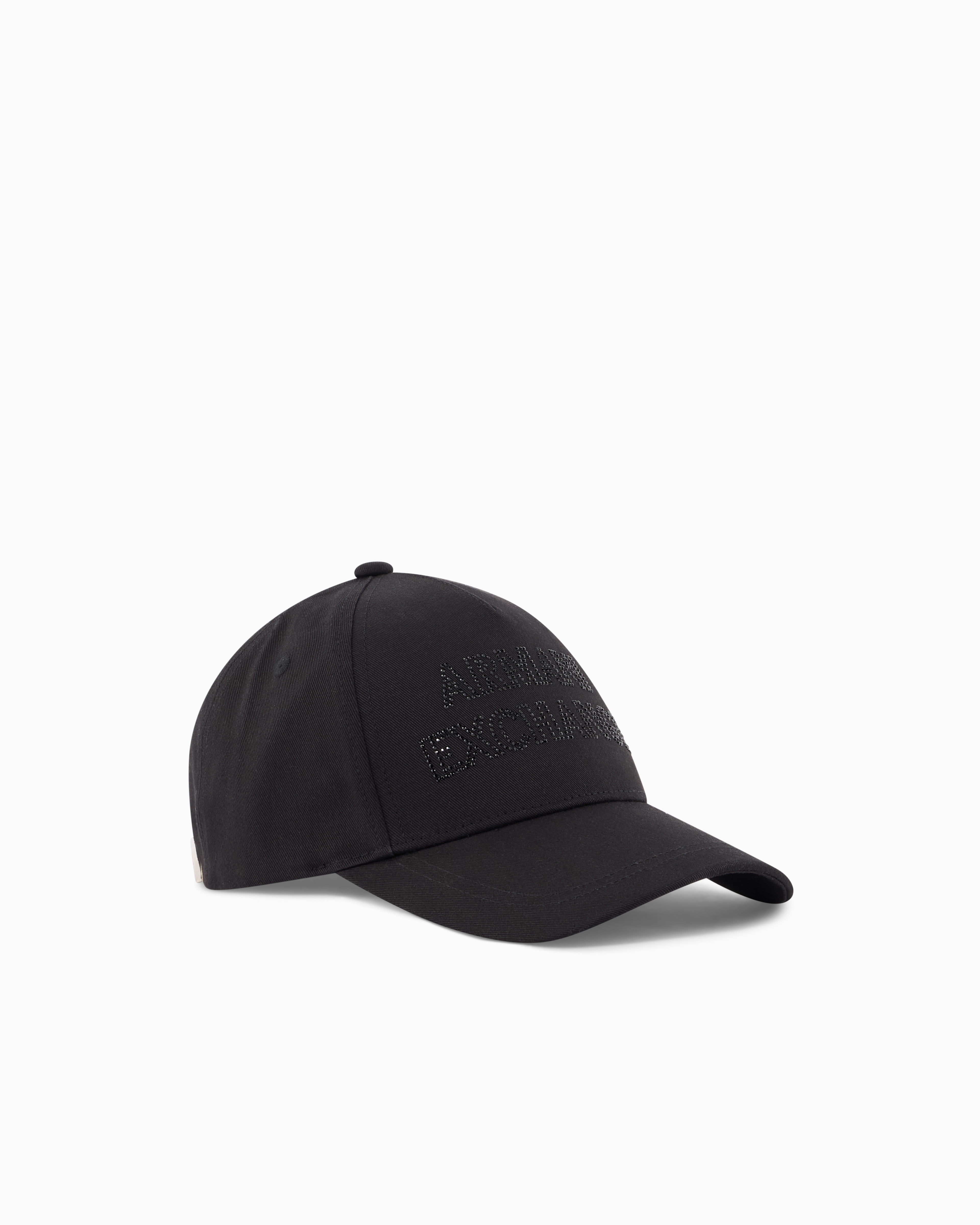 Armani Exchange Black Cap With Visor And Logo