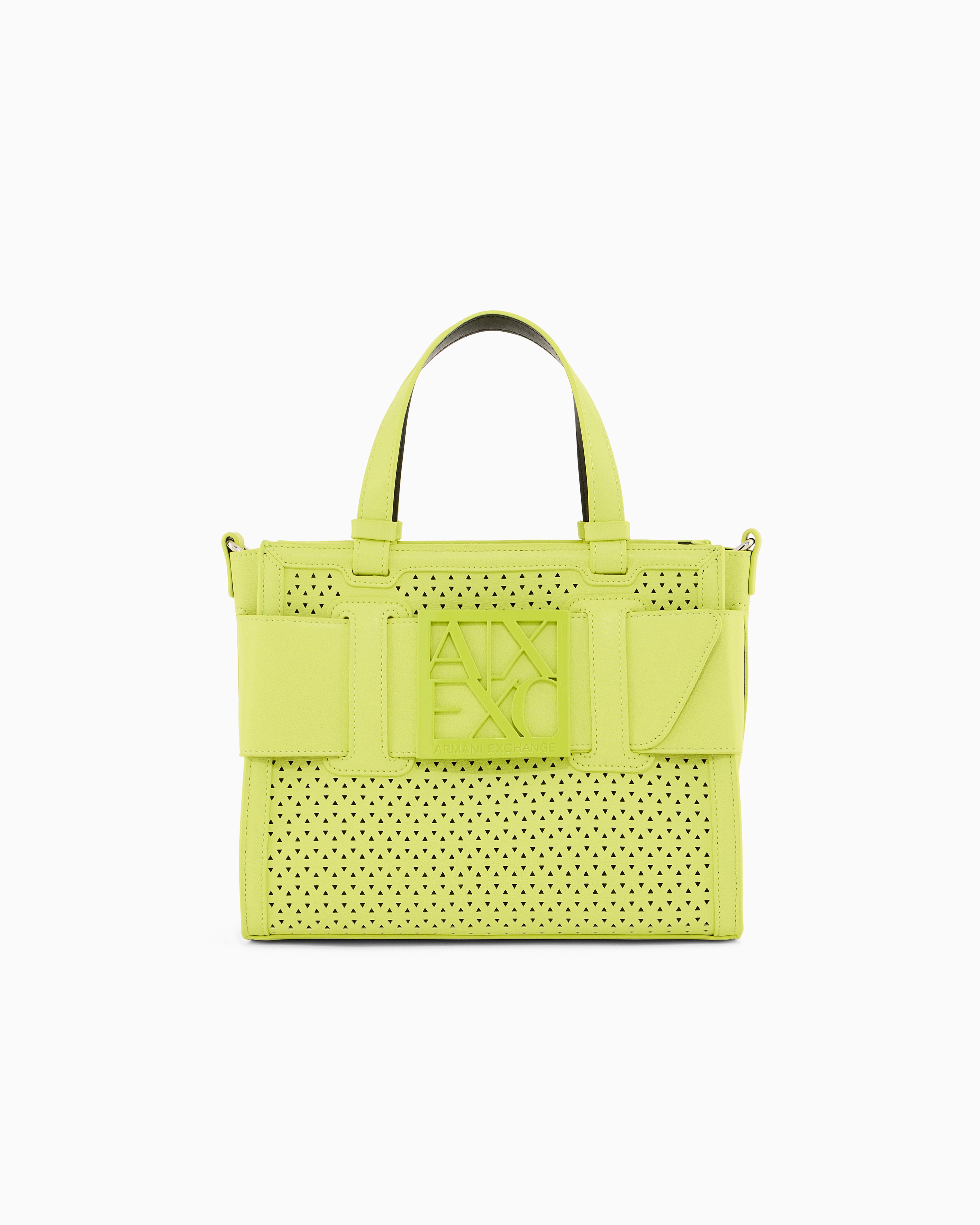 Shopper in monochrome technical fabric