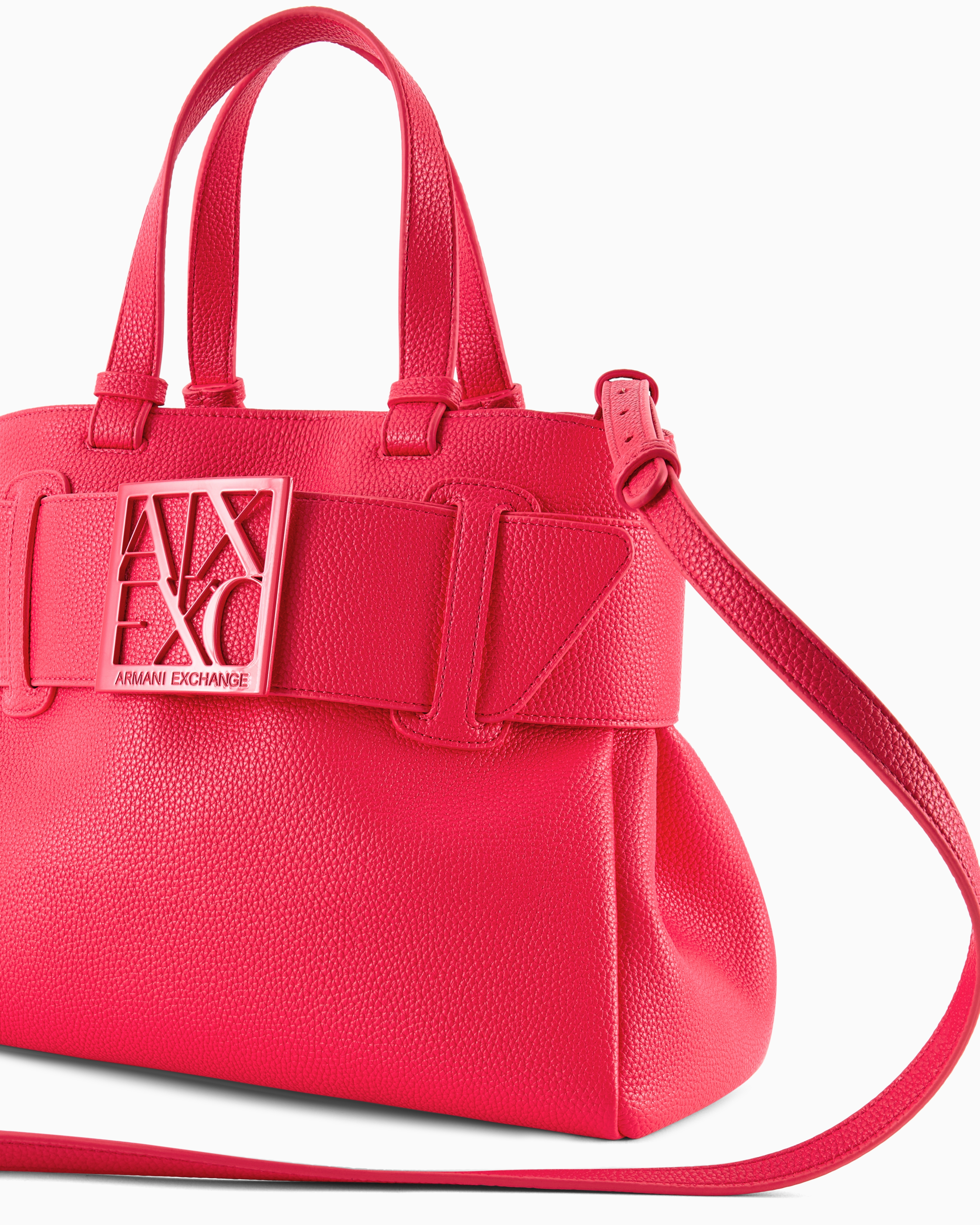 Armani Exchange Handbag With Asv Logo Detail In Pink
