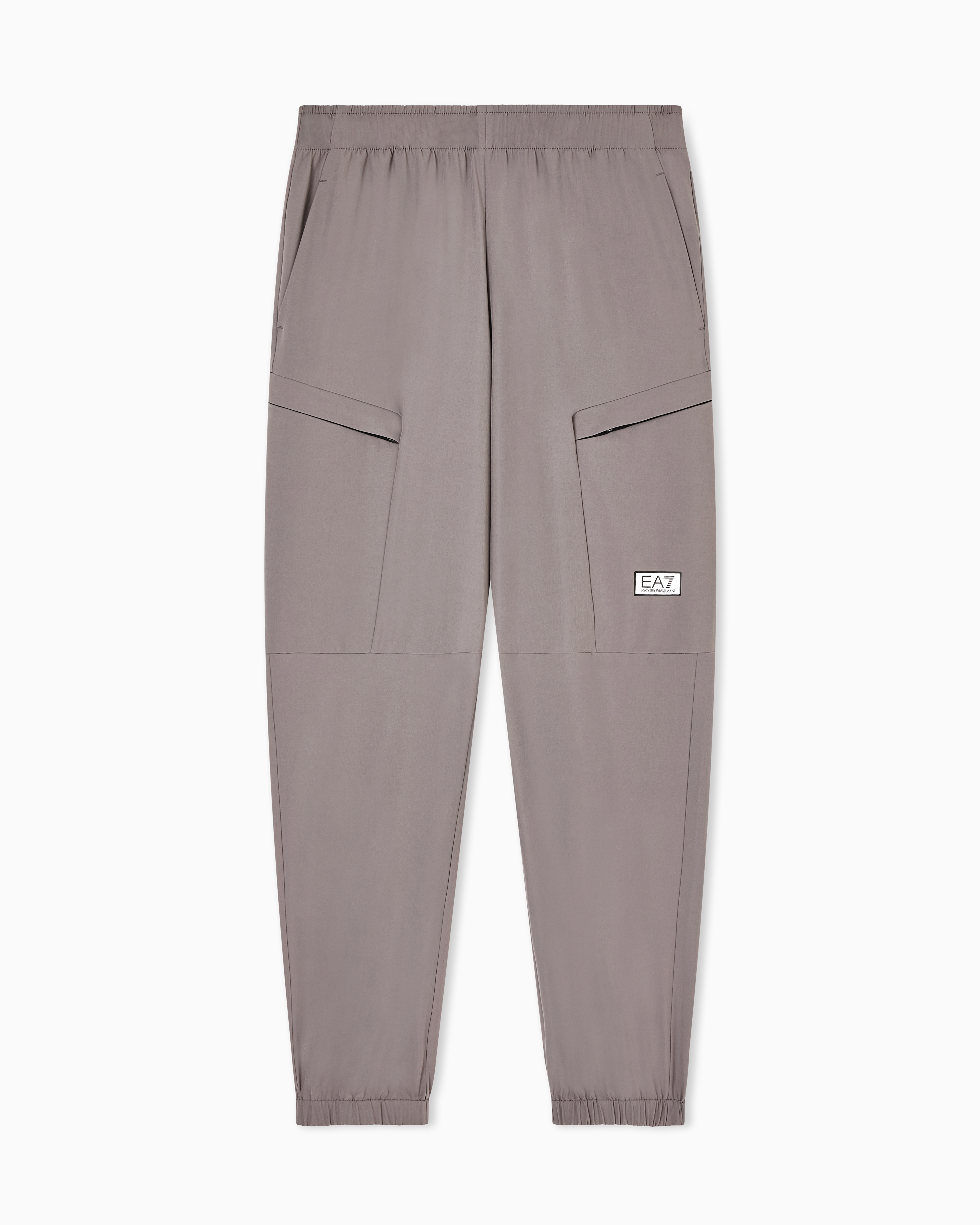 Ea7 Grey Dynamic Athlete Trousers In Ventus7 Technical Fabric