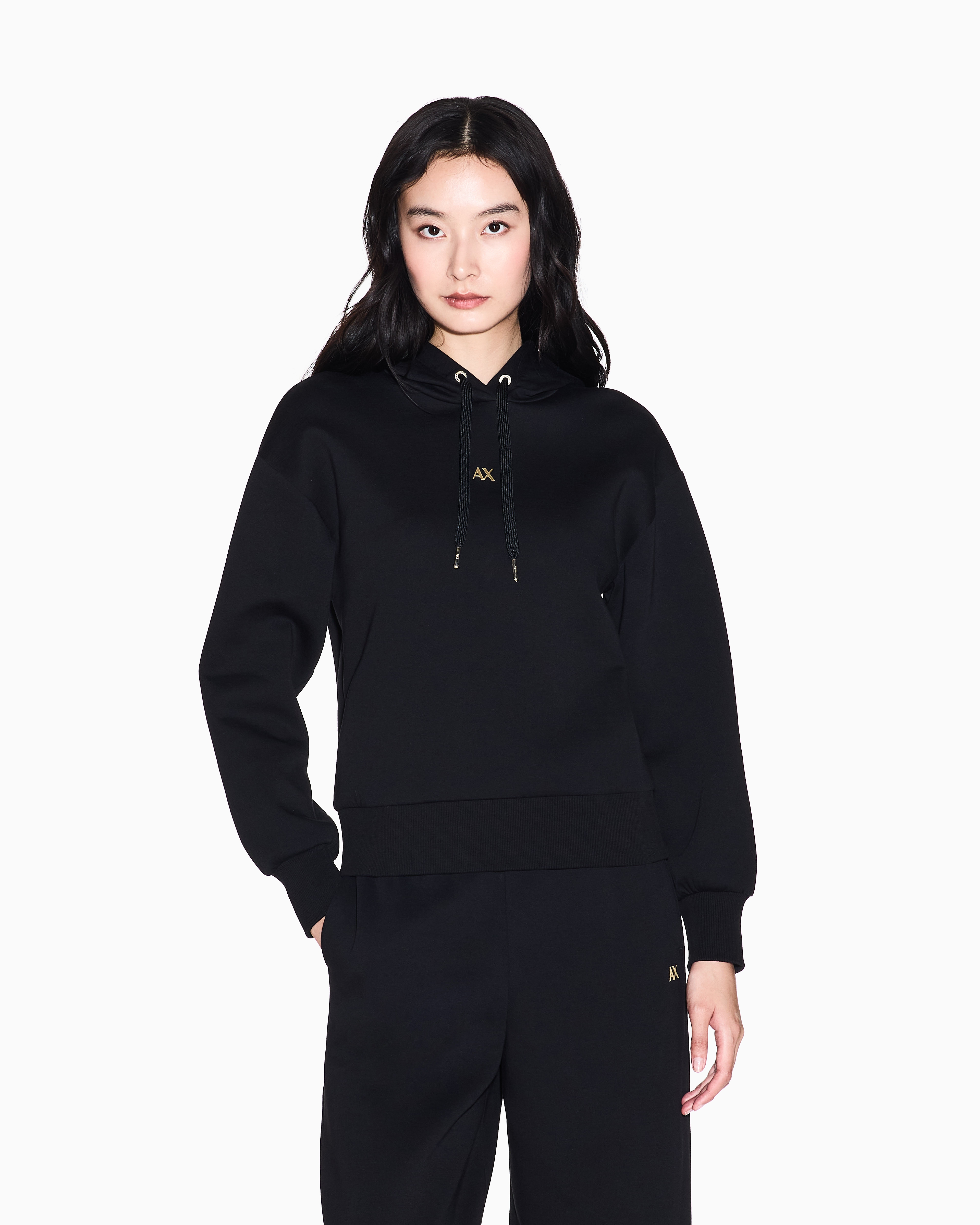Armani Exchange Hoodies In Black