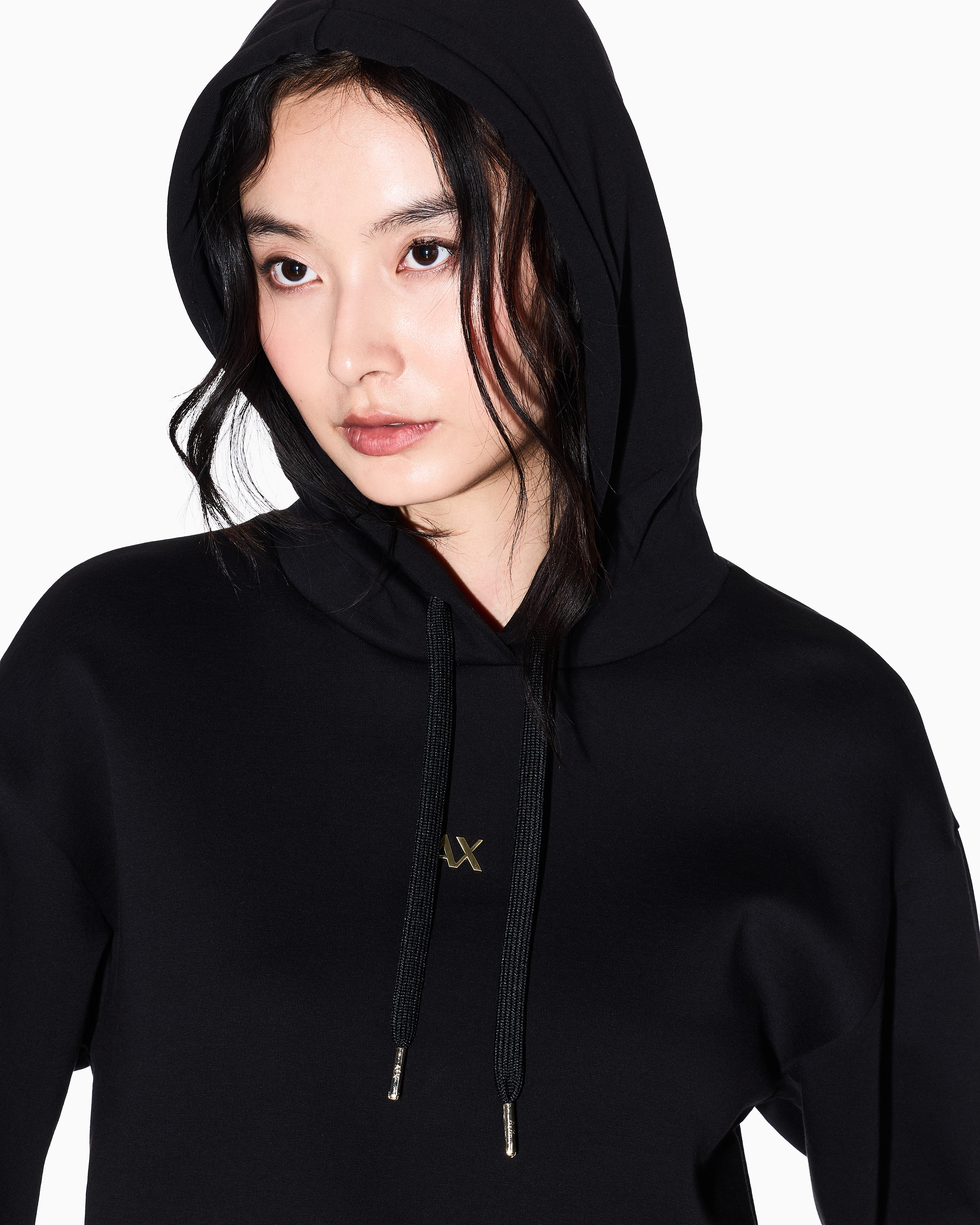 Armani Exchange Hoodies In Black