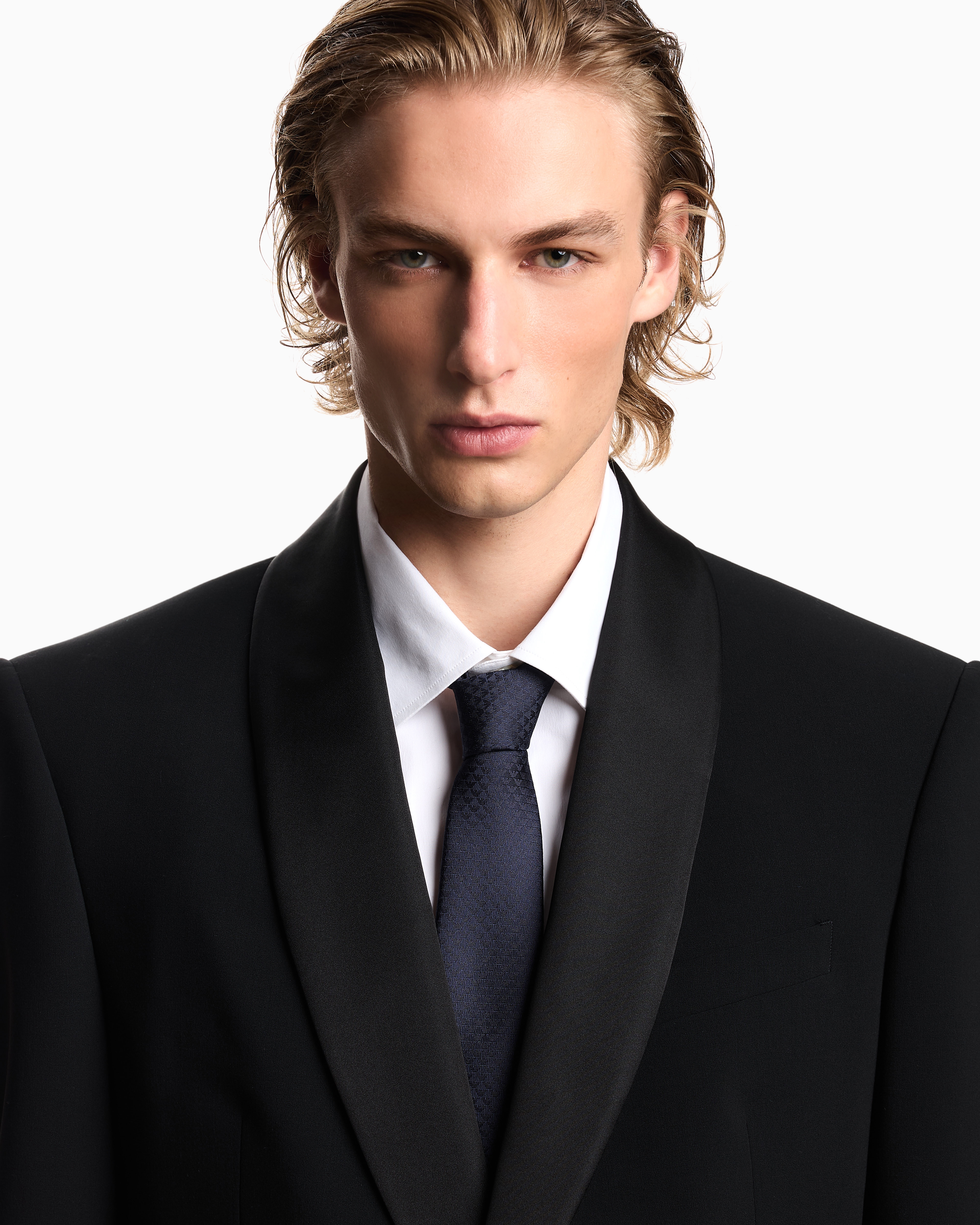 ネクタイ ピュアシルク製 ジャカードモノグラム | Emporio Armani