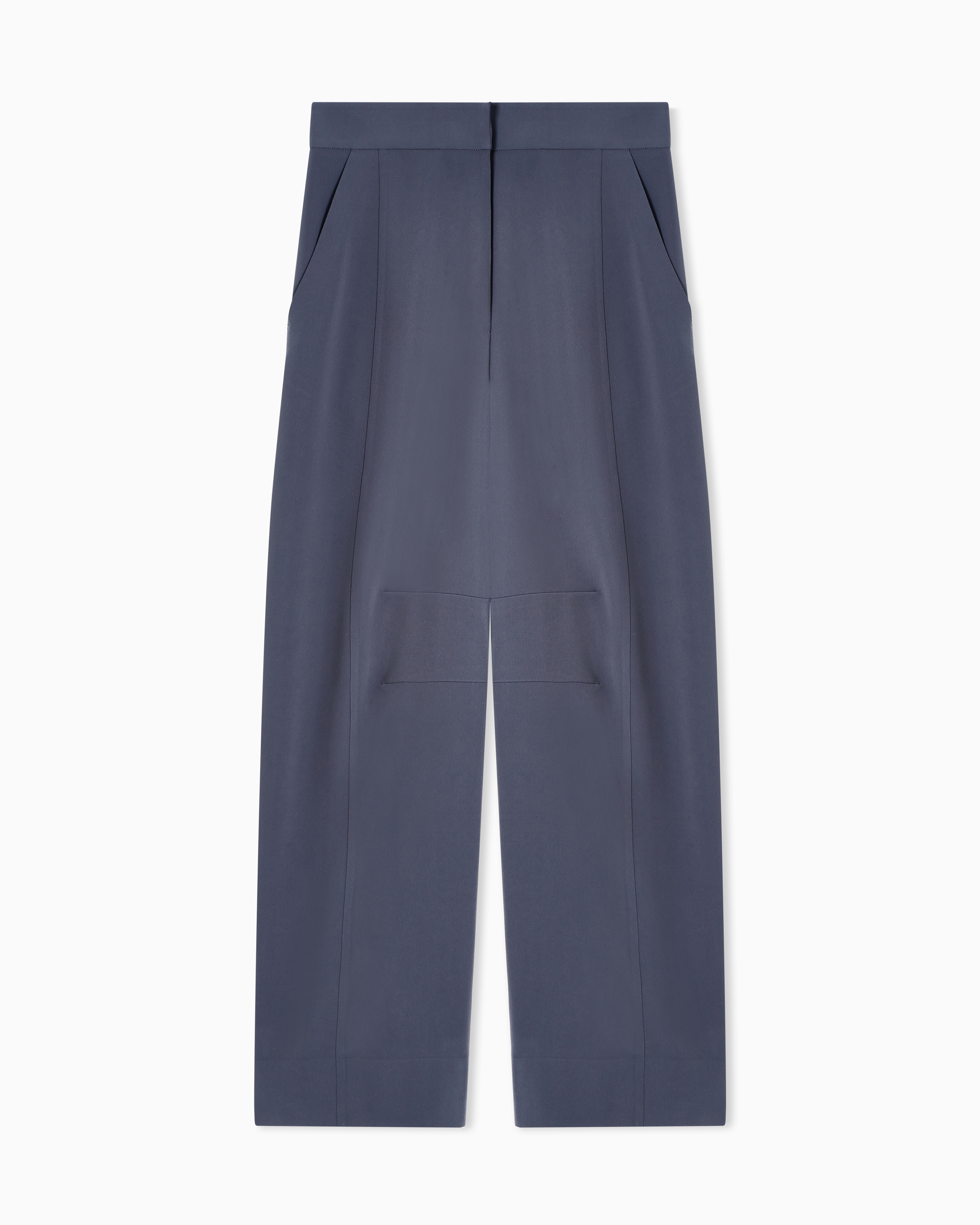 Giorgio Armani Grey Technical-Cady Trousers