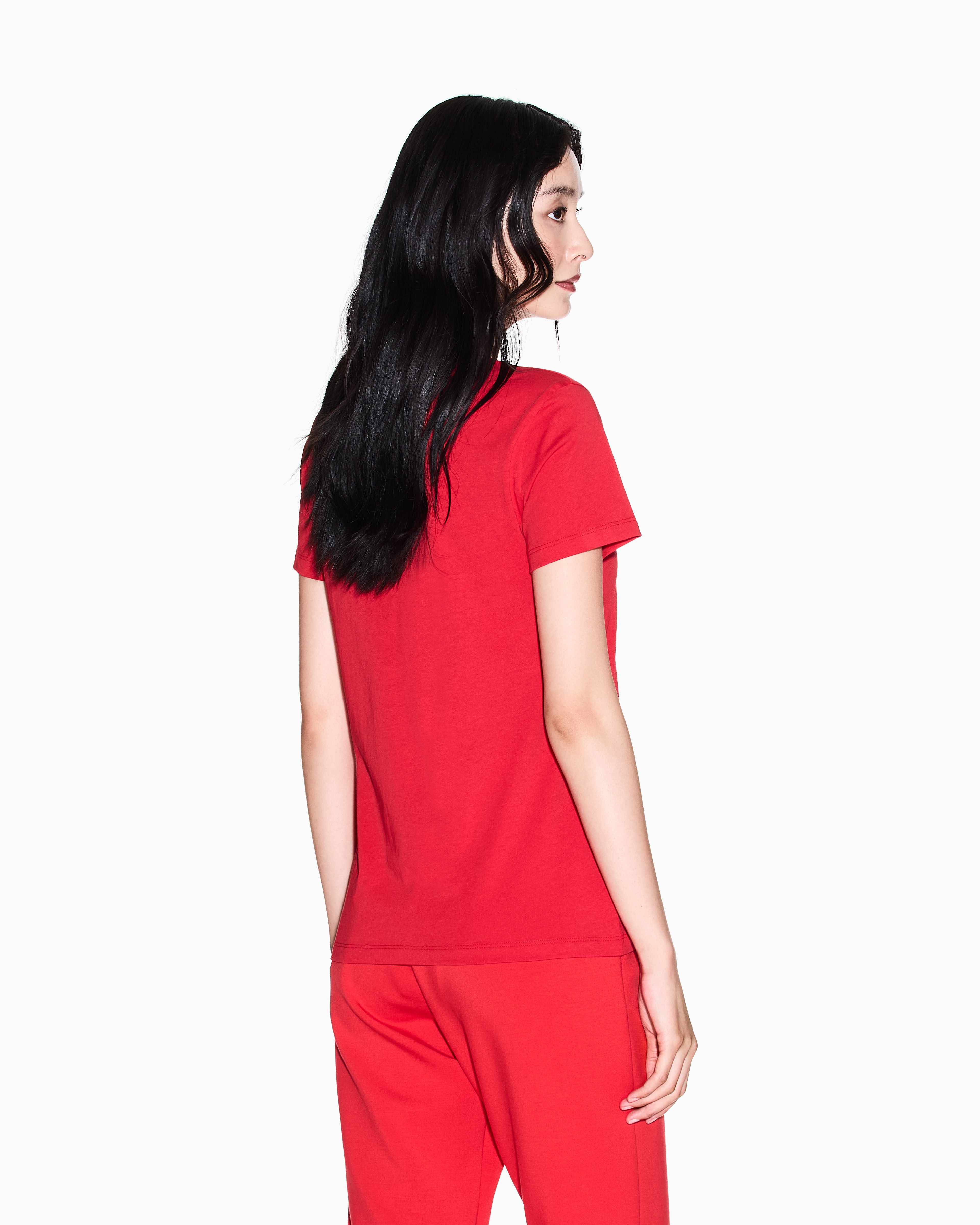 Armani Exchange Regular Fit T-shirts In Red