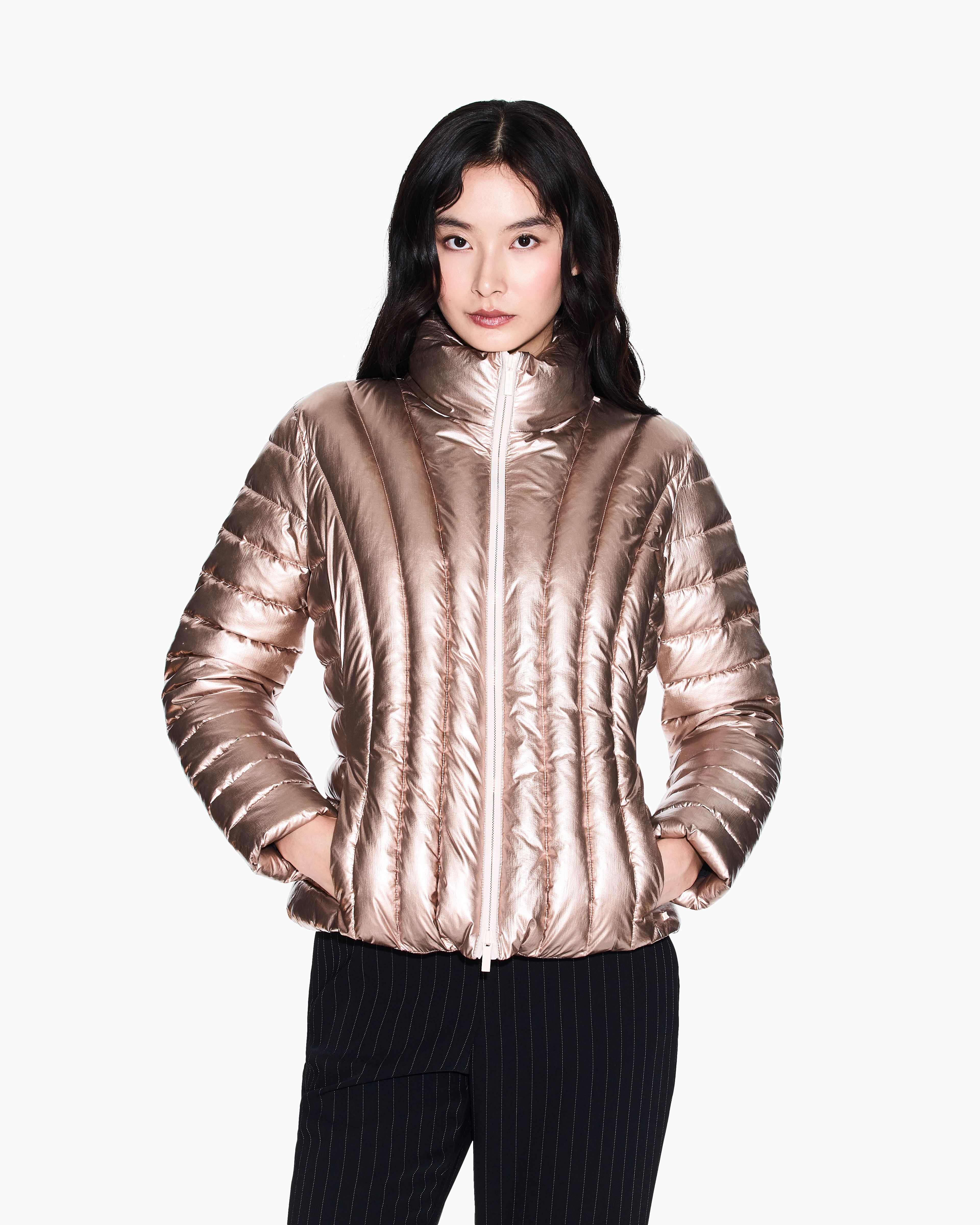 Laminated taffeta jacket