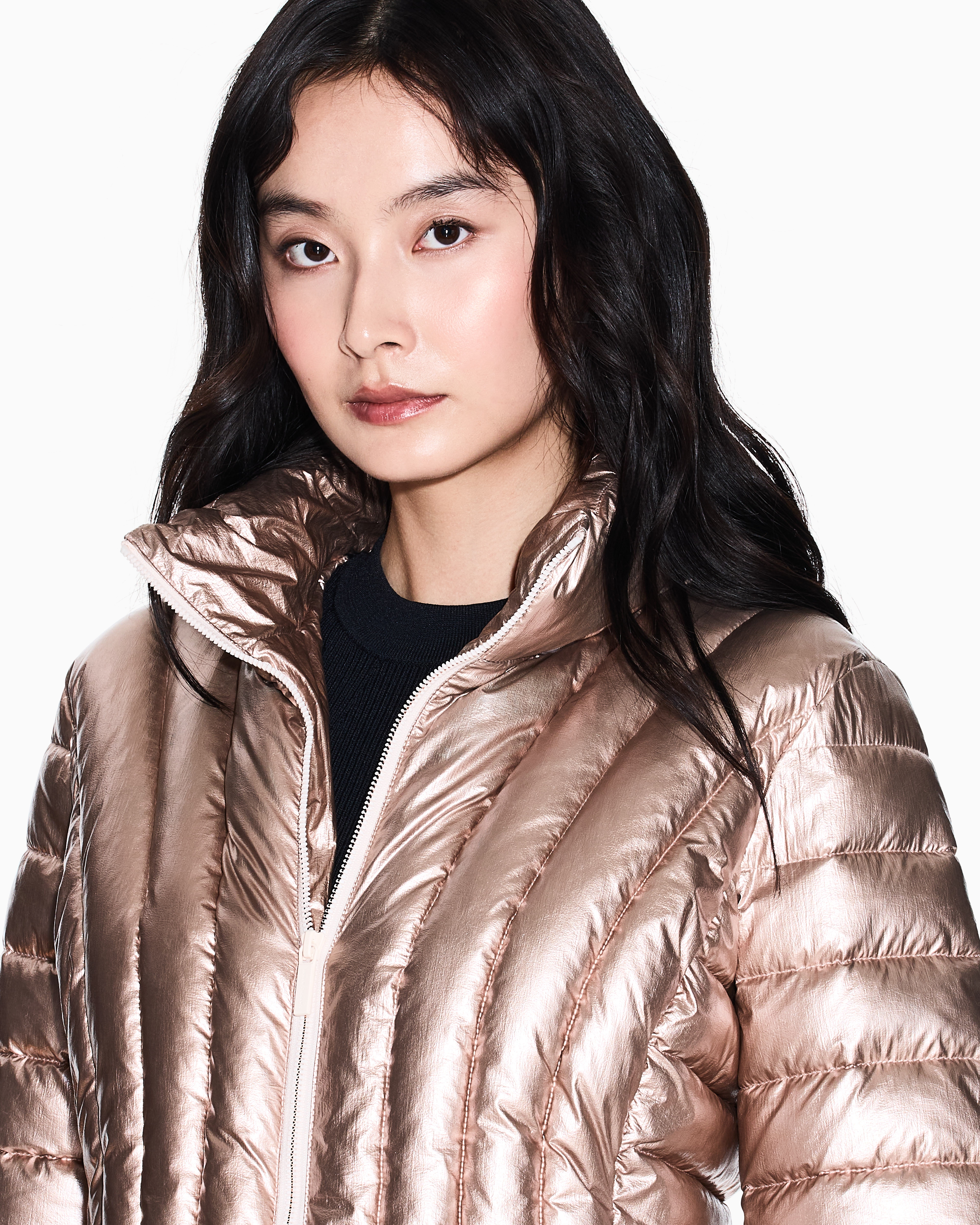 Laminated taffeta jacket