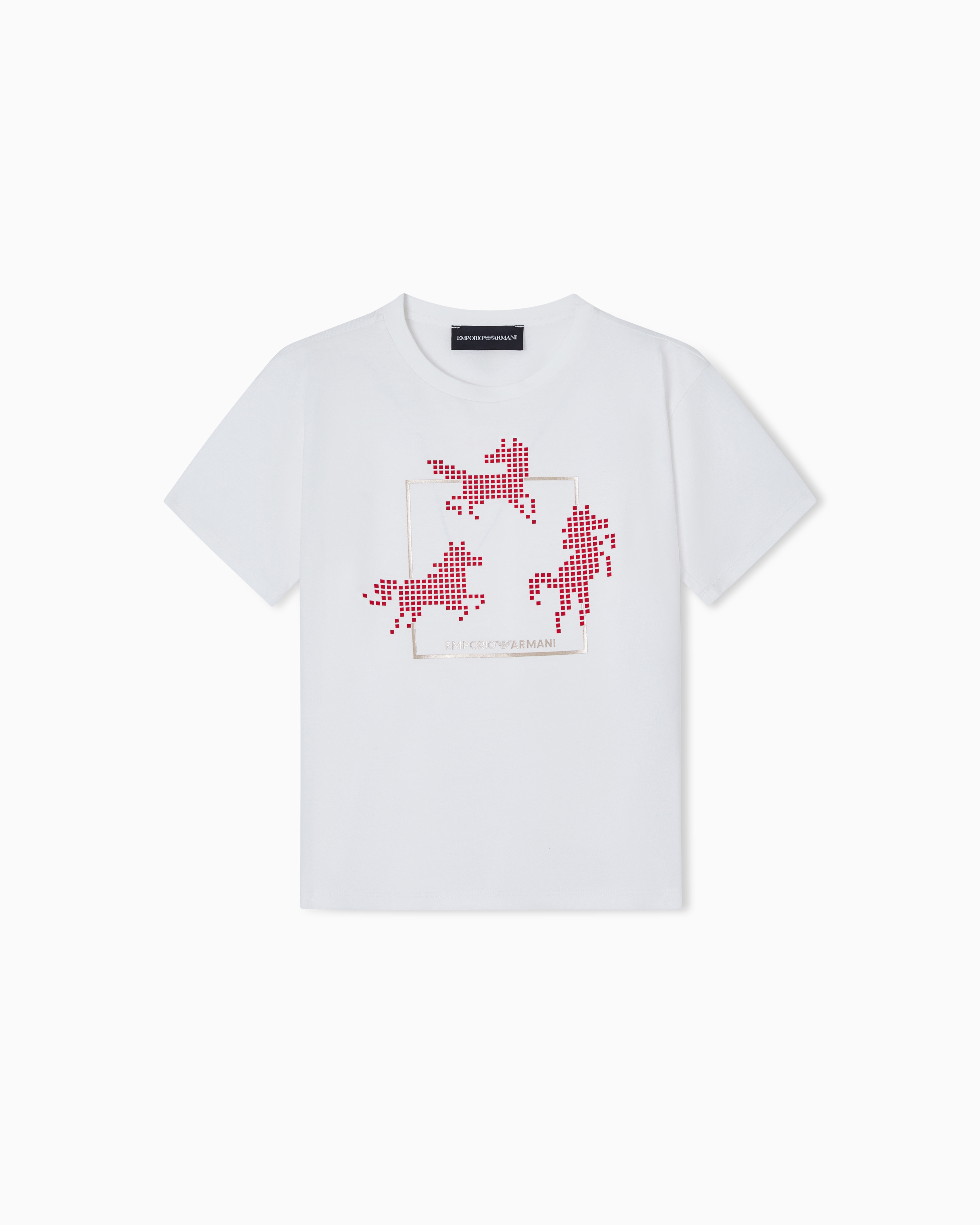 Emporio Armani White Lunar New Year Lyocell-Blend Jersey T-Shirt