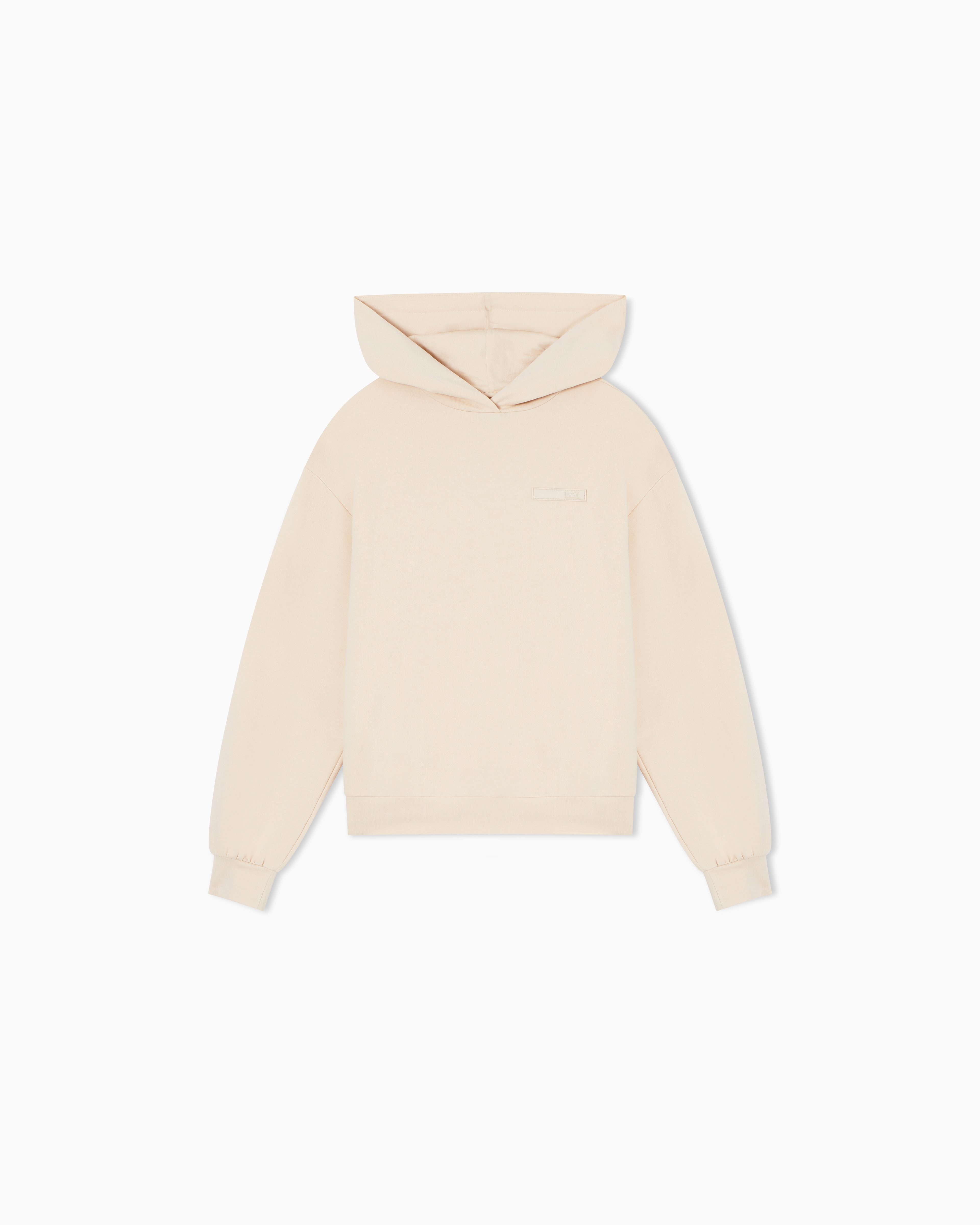 Ea7 Stretch Cotton Jersey Sweatshirt In Sand