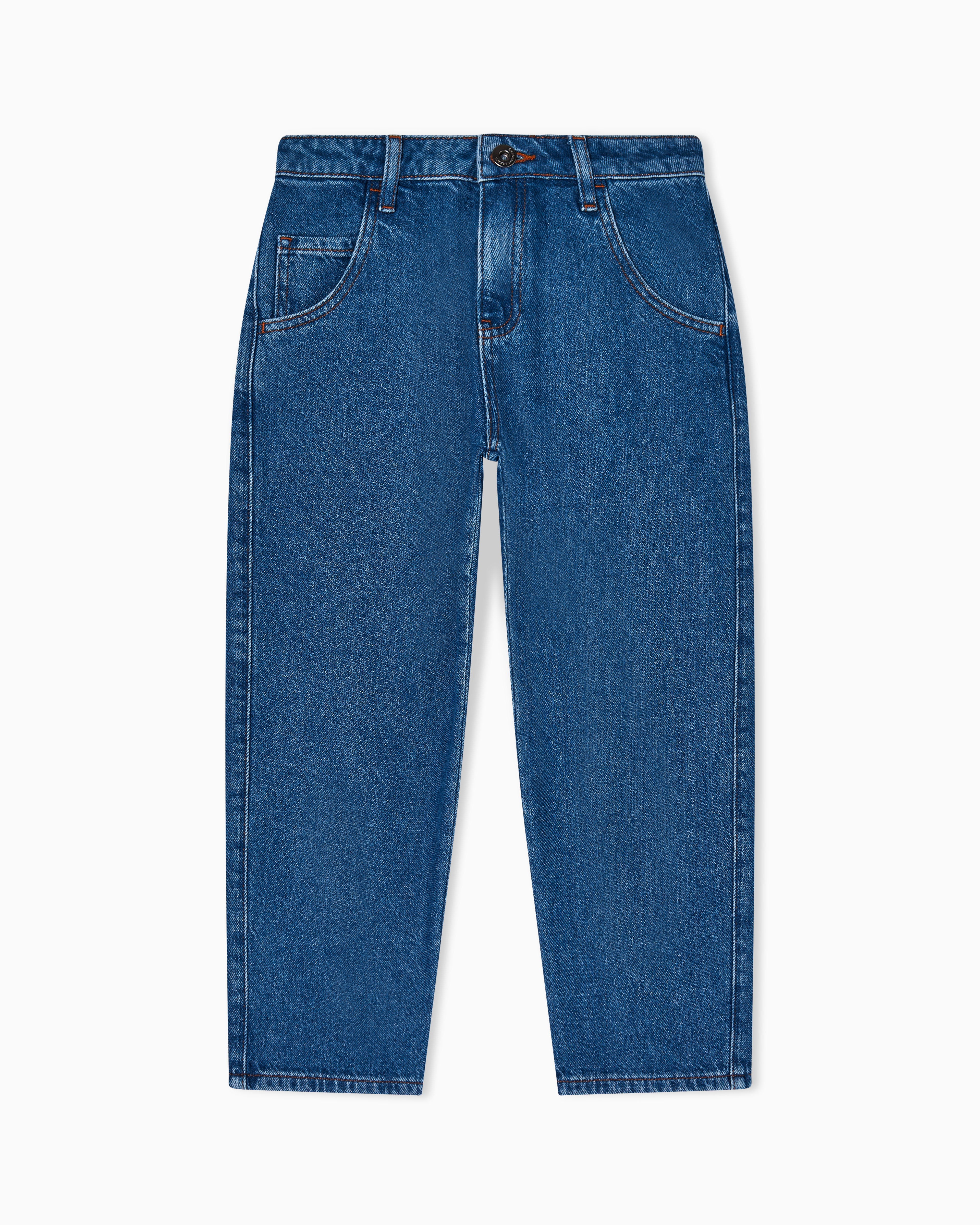 Emporio Armani Blue Lyocell-Blend Denim Jeans