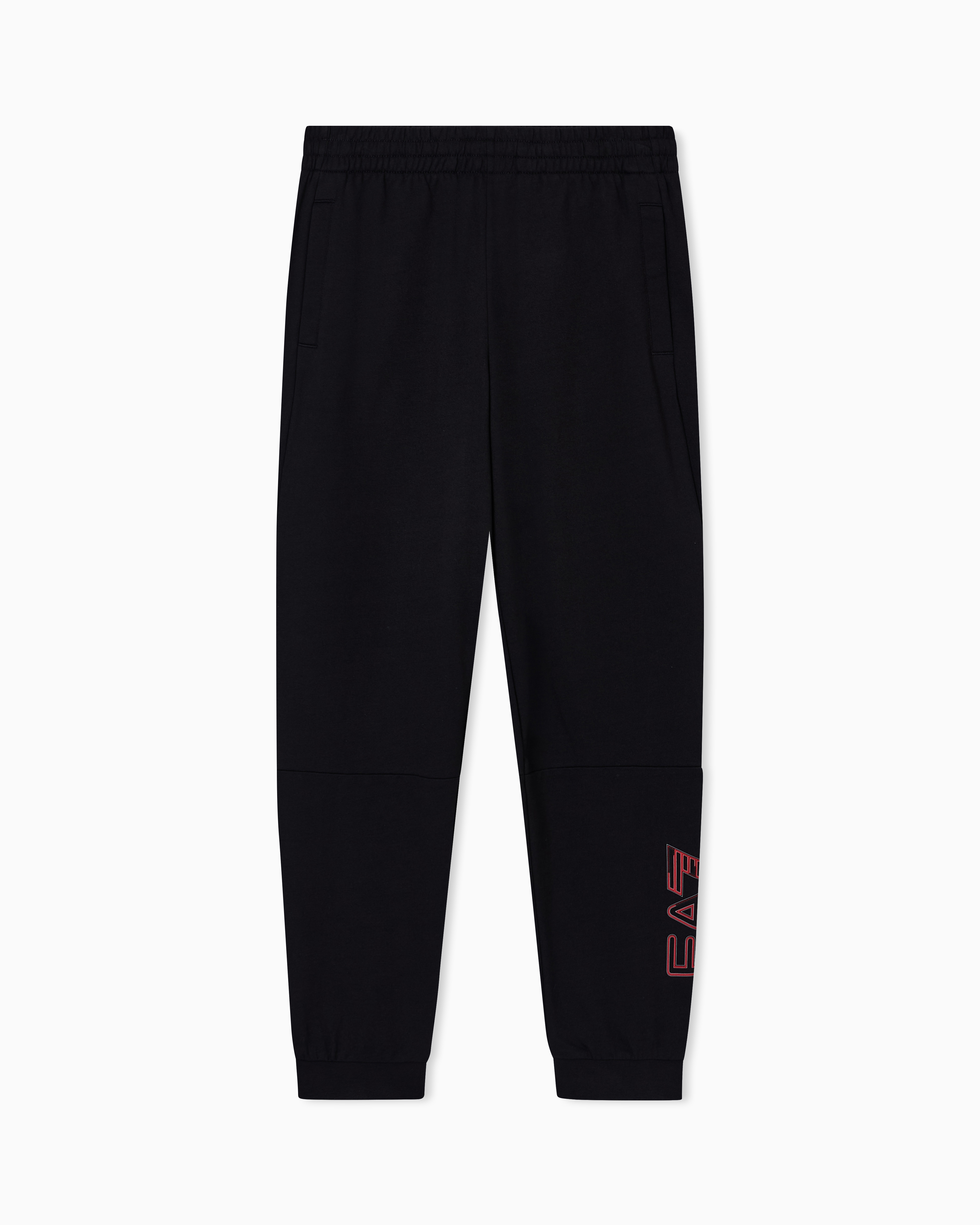 Ea7 Pantaloni Jogger In Cotone Visibility Boy