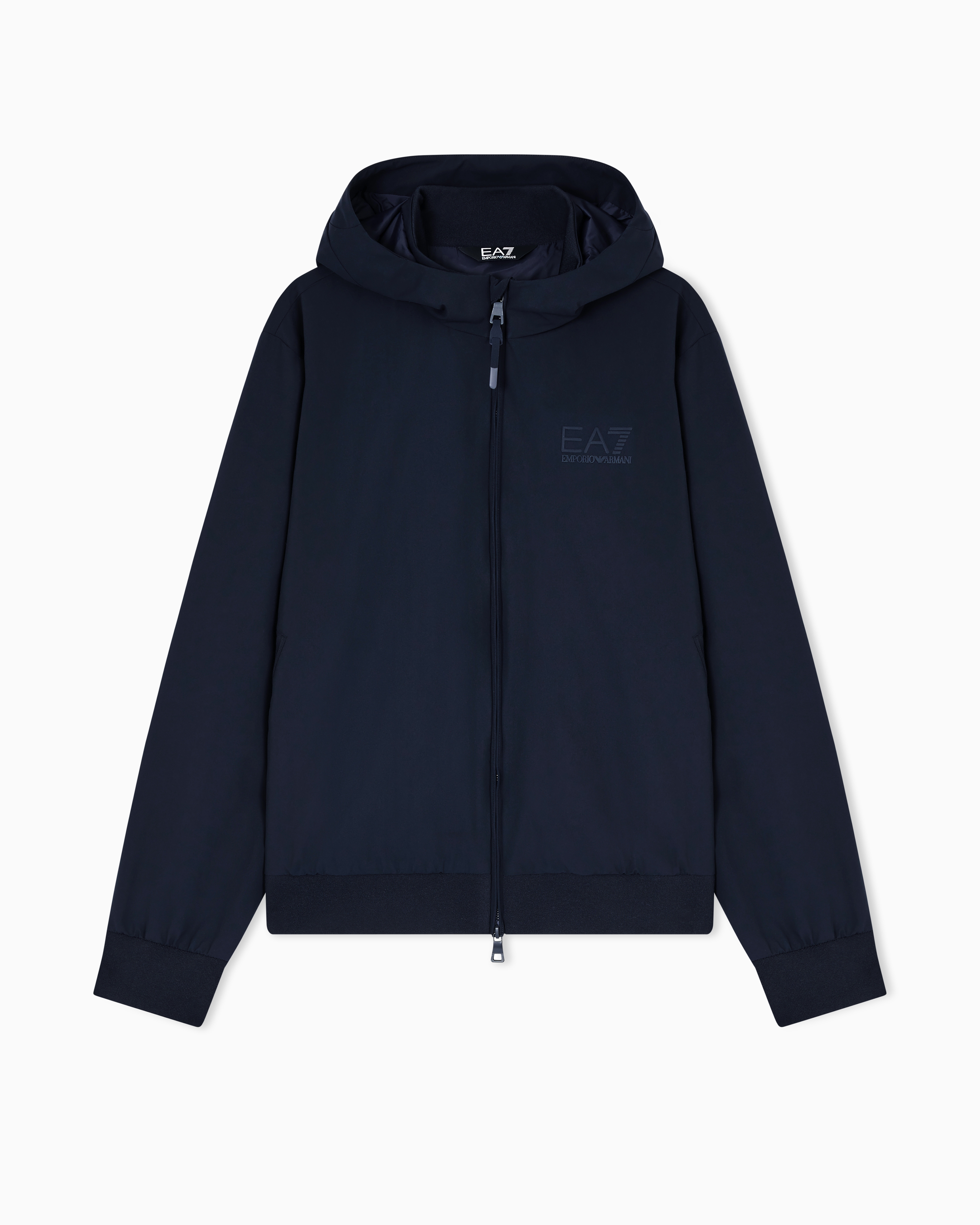 Ea7 Navy Blue Lux Identity Technical-Fabric Jacket