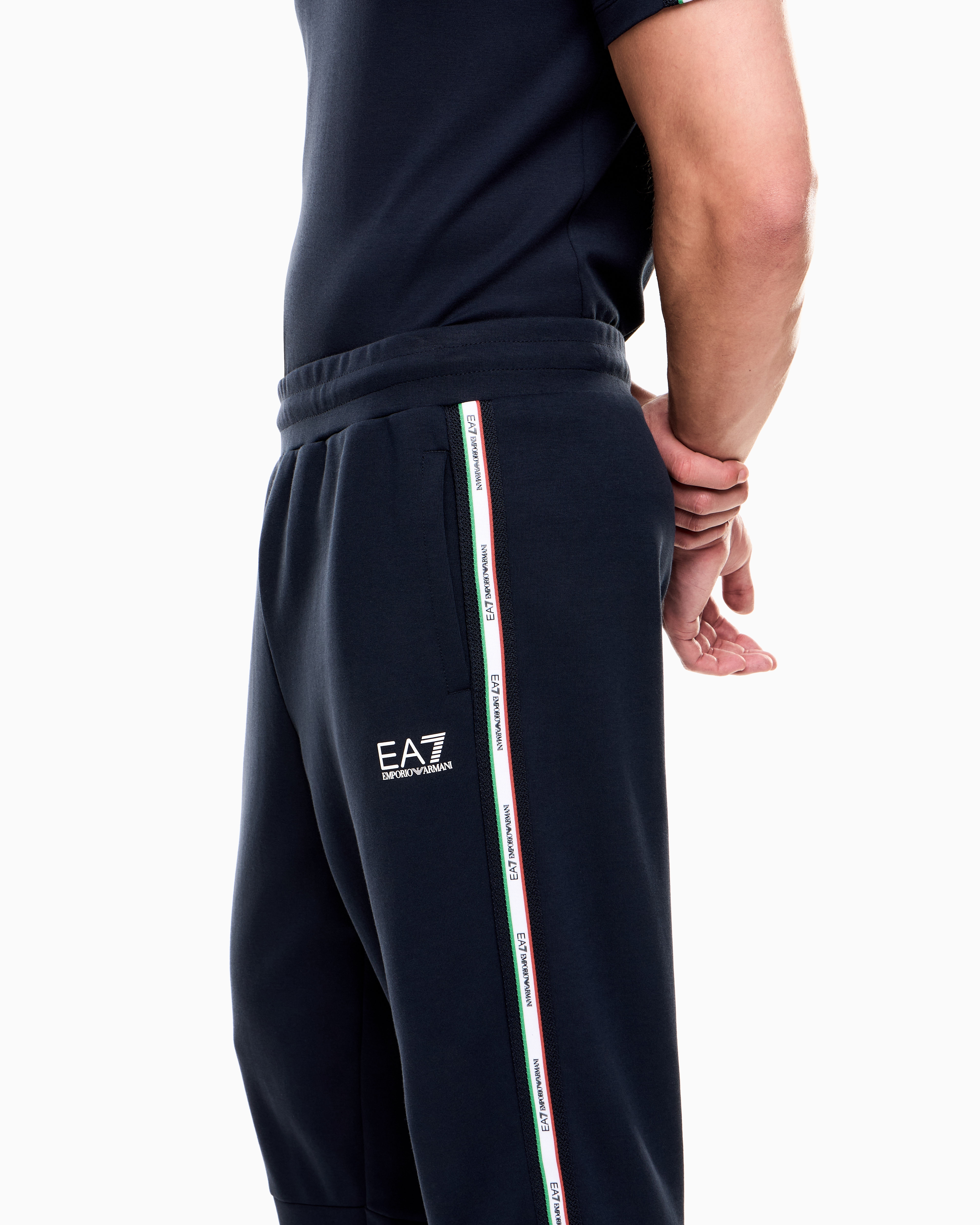 Ea7 Sweatpants In Blue