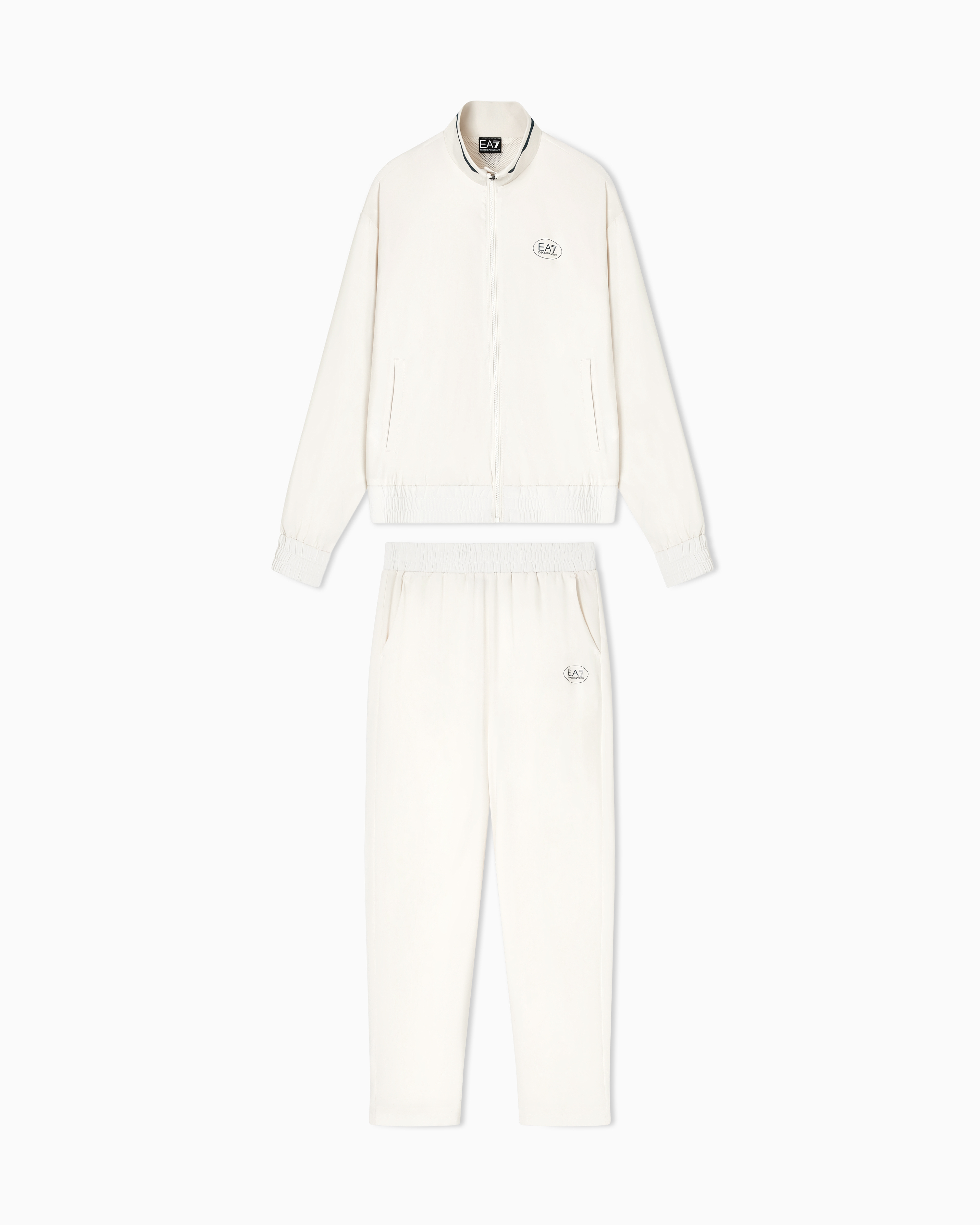 Ea7 Beige Tennis Pro Tracksuit In Ventus7 Technical Fabric