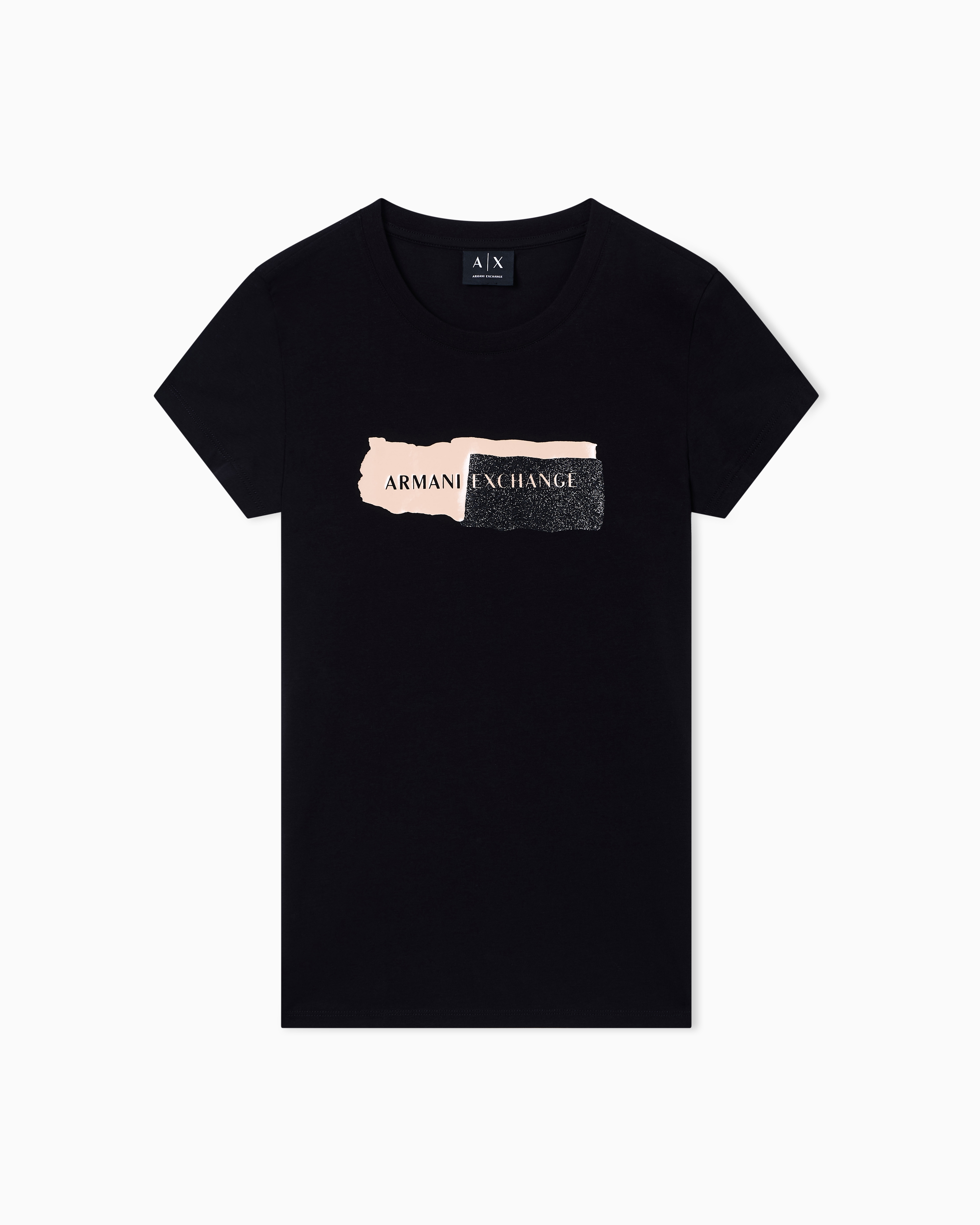 Armani Exchange Slim Fit T-shirts In Black