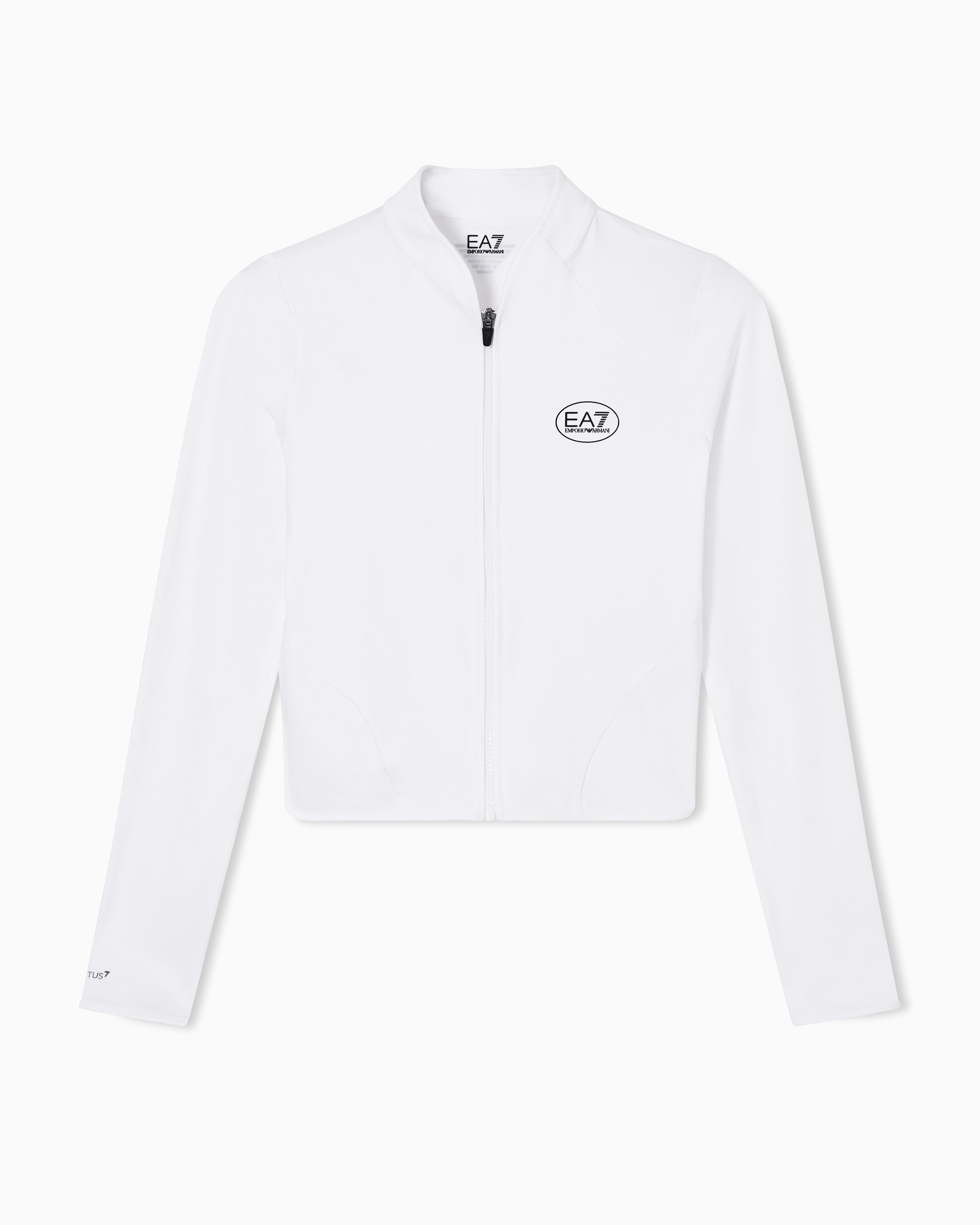 Ea7 White Tennis Pro Sweatshirt In Ventus7 Technical Fabric