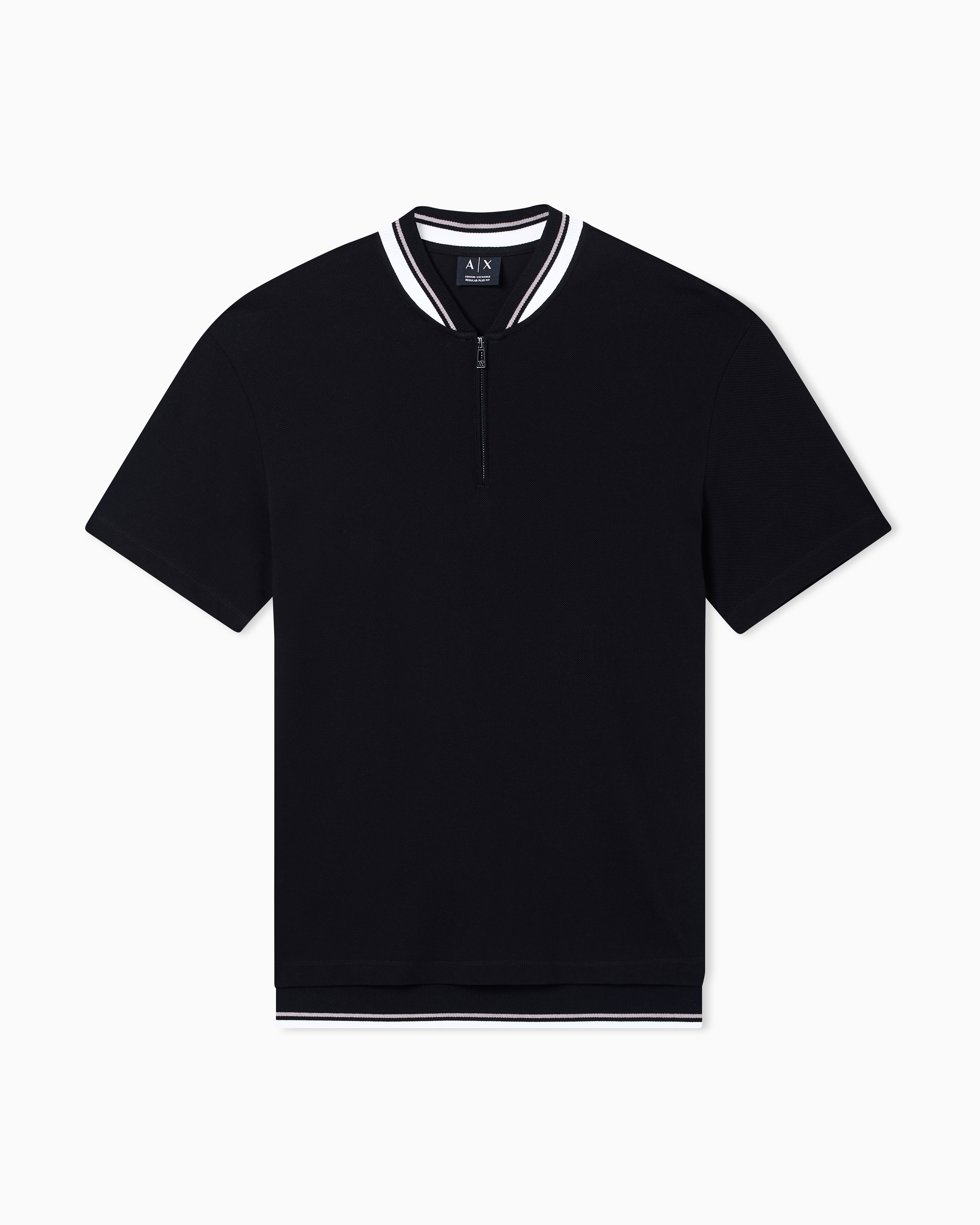 Armani Exchange Polo Shirts In Black