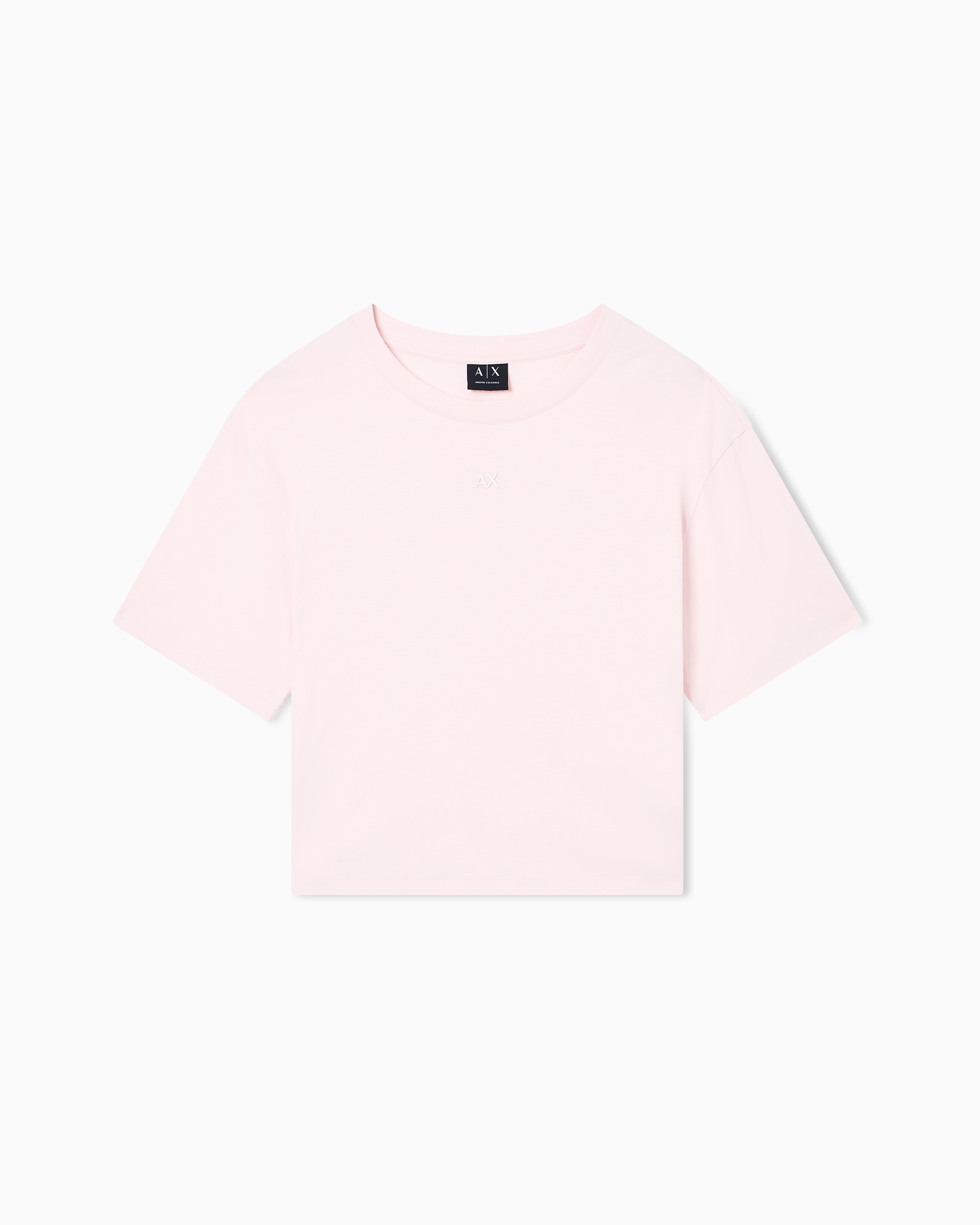 Armani Exchange Cropped T-shirts In Pink