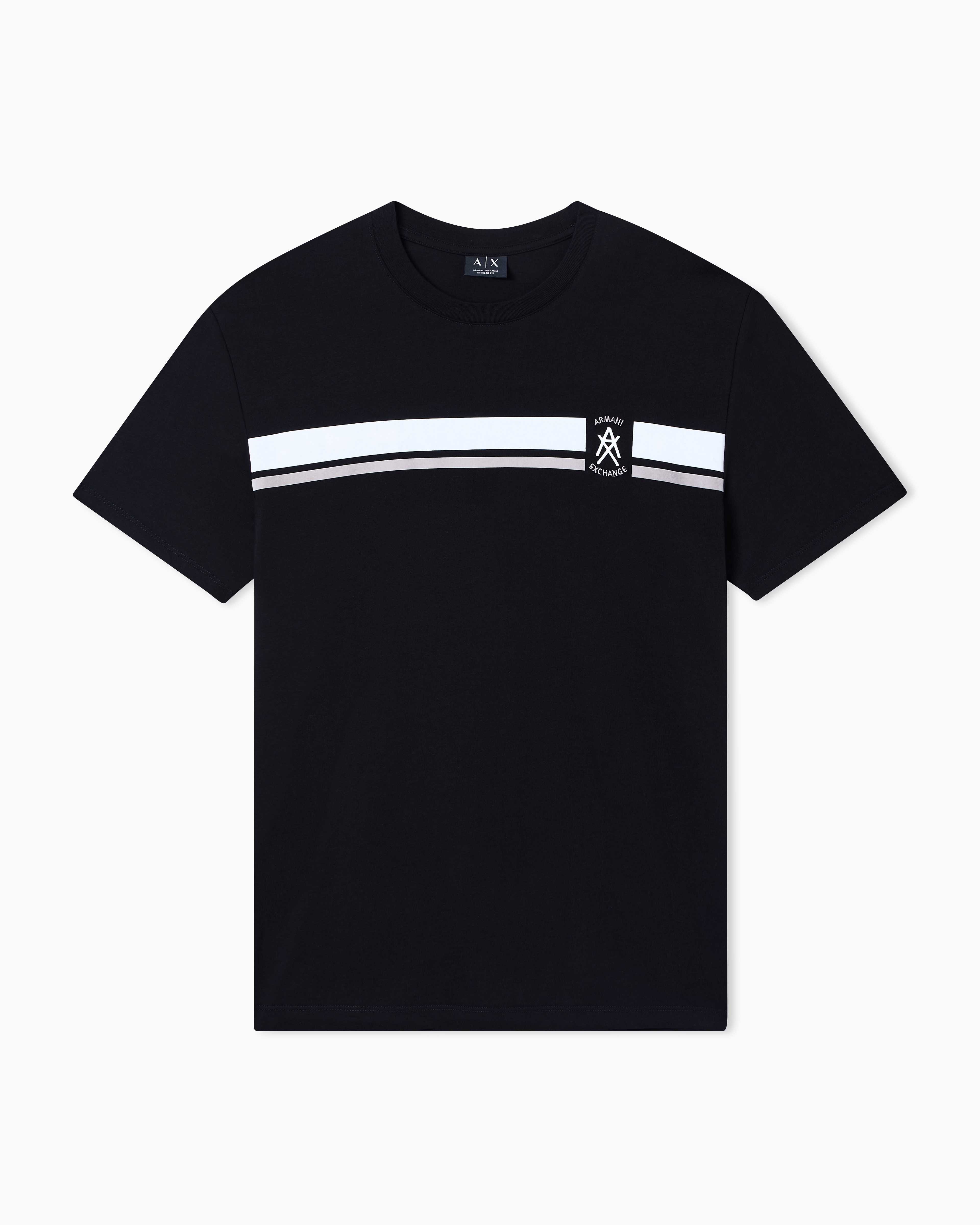 Armani Exchange Regular Fit T-shirts In Black
