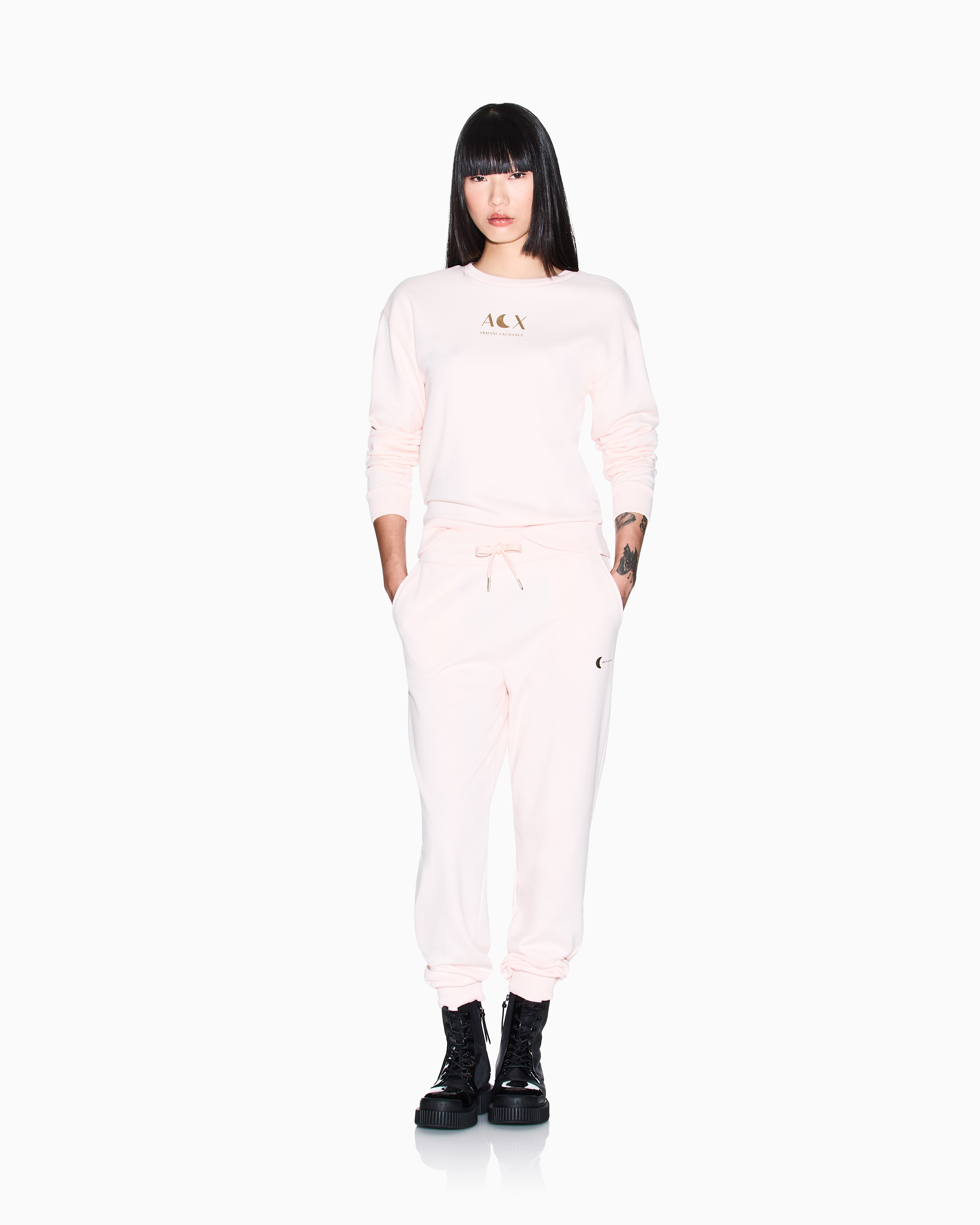 Armani Exchange Sweatshirts Without Hood In Pink