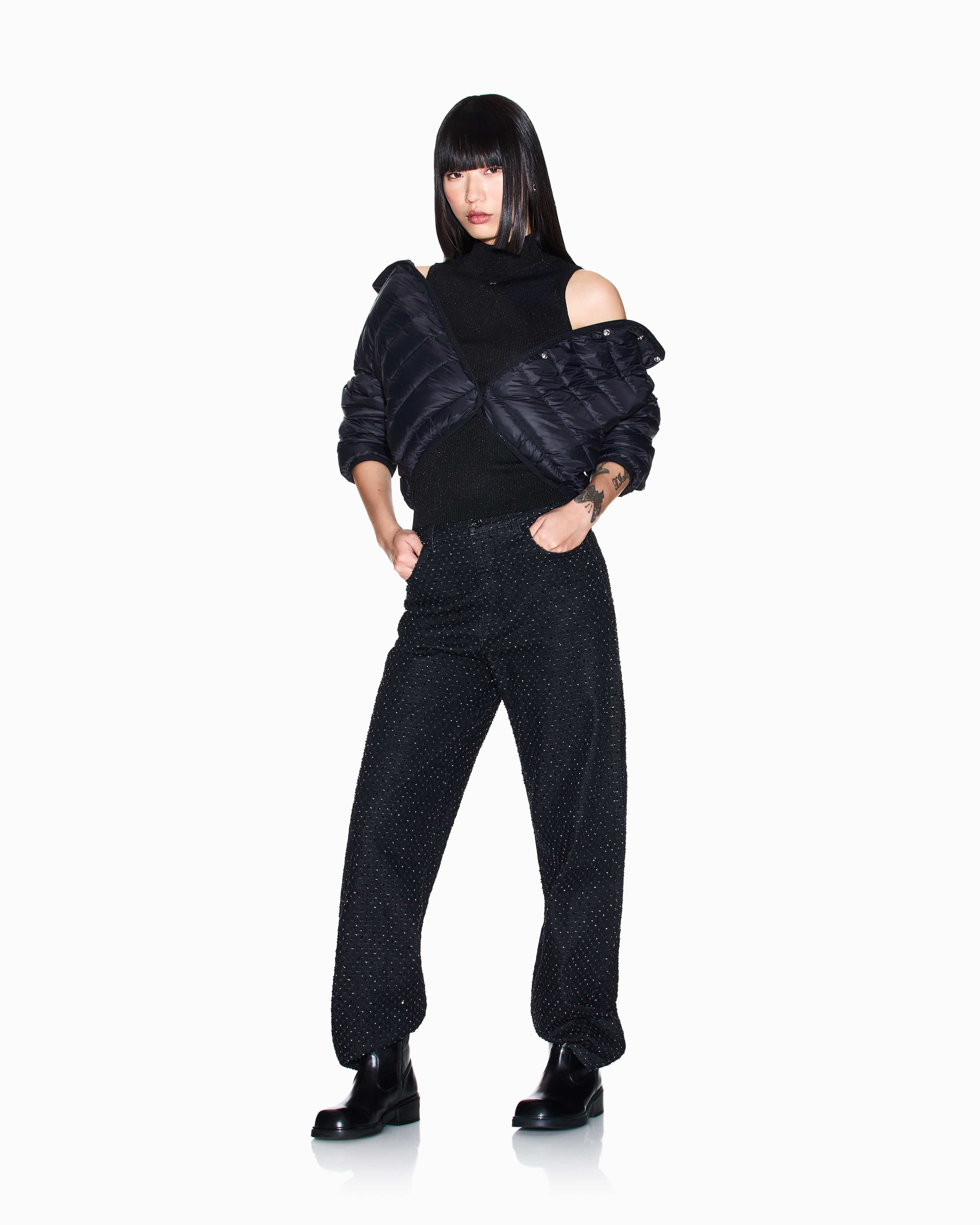 Armani Exchange Down Jackets In Black