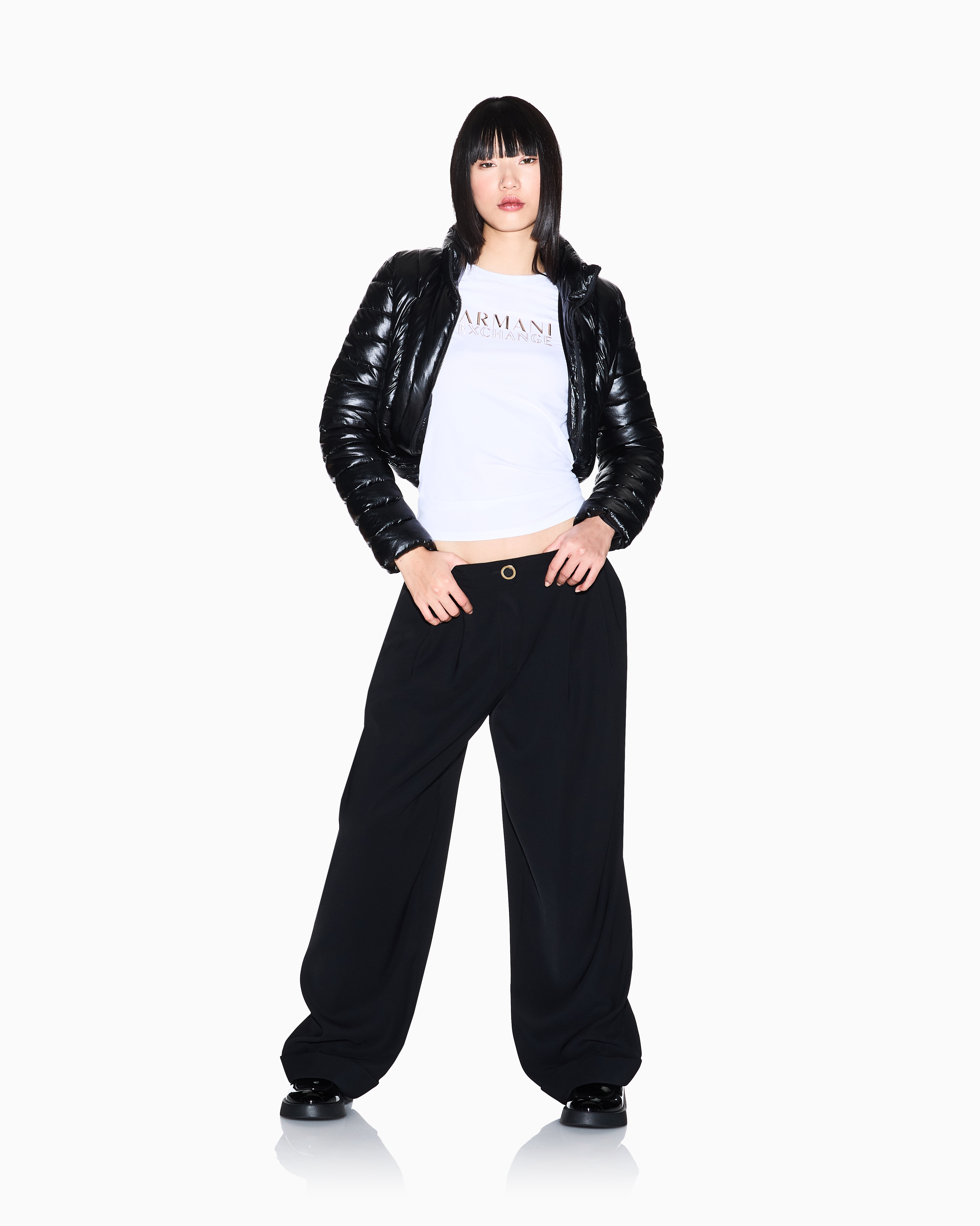 Armani Exchange Slim Fit T-shirts In White