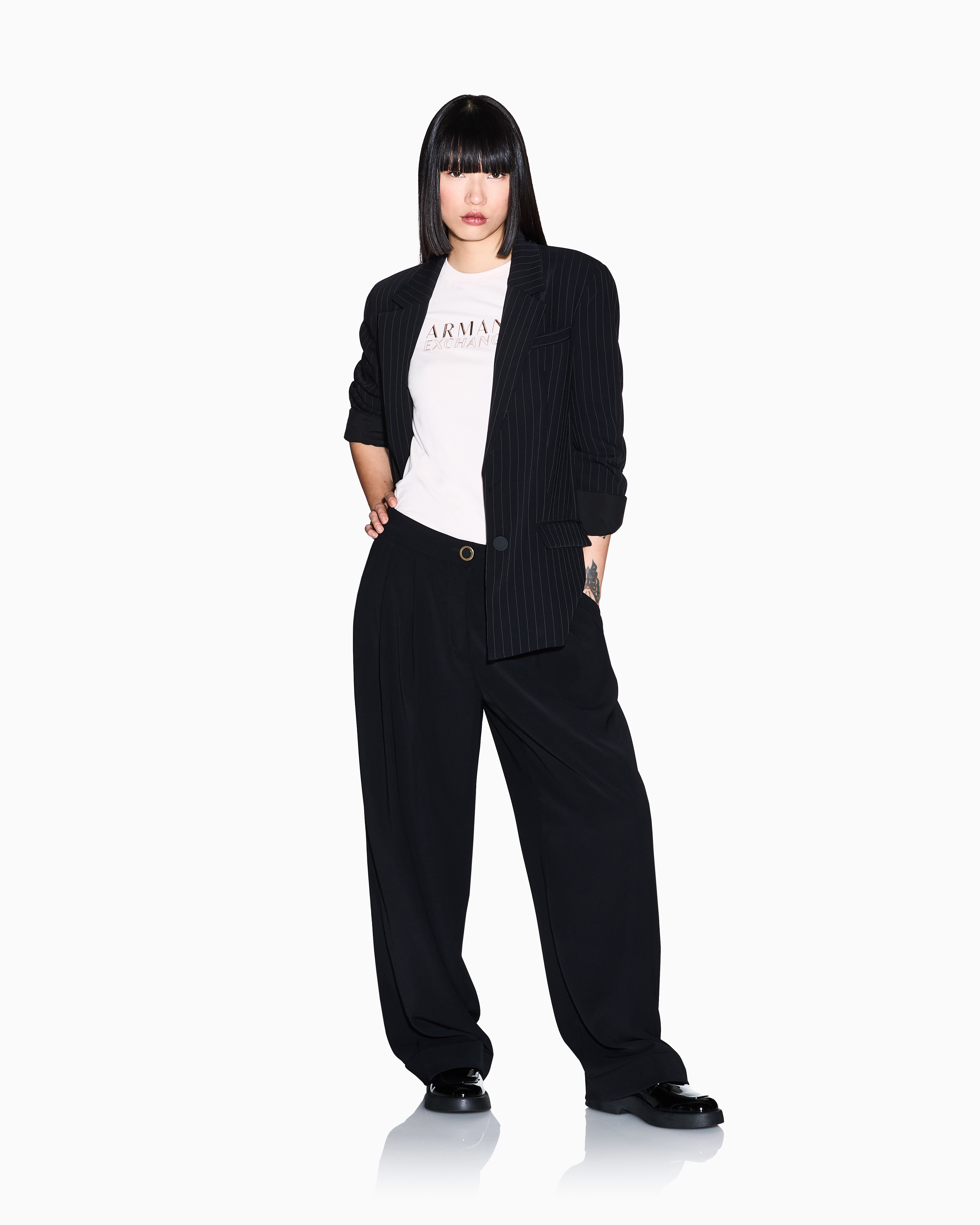 Armani Exchange Slim Fit T-shirts In Neutral