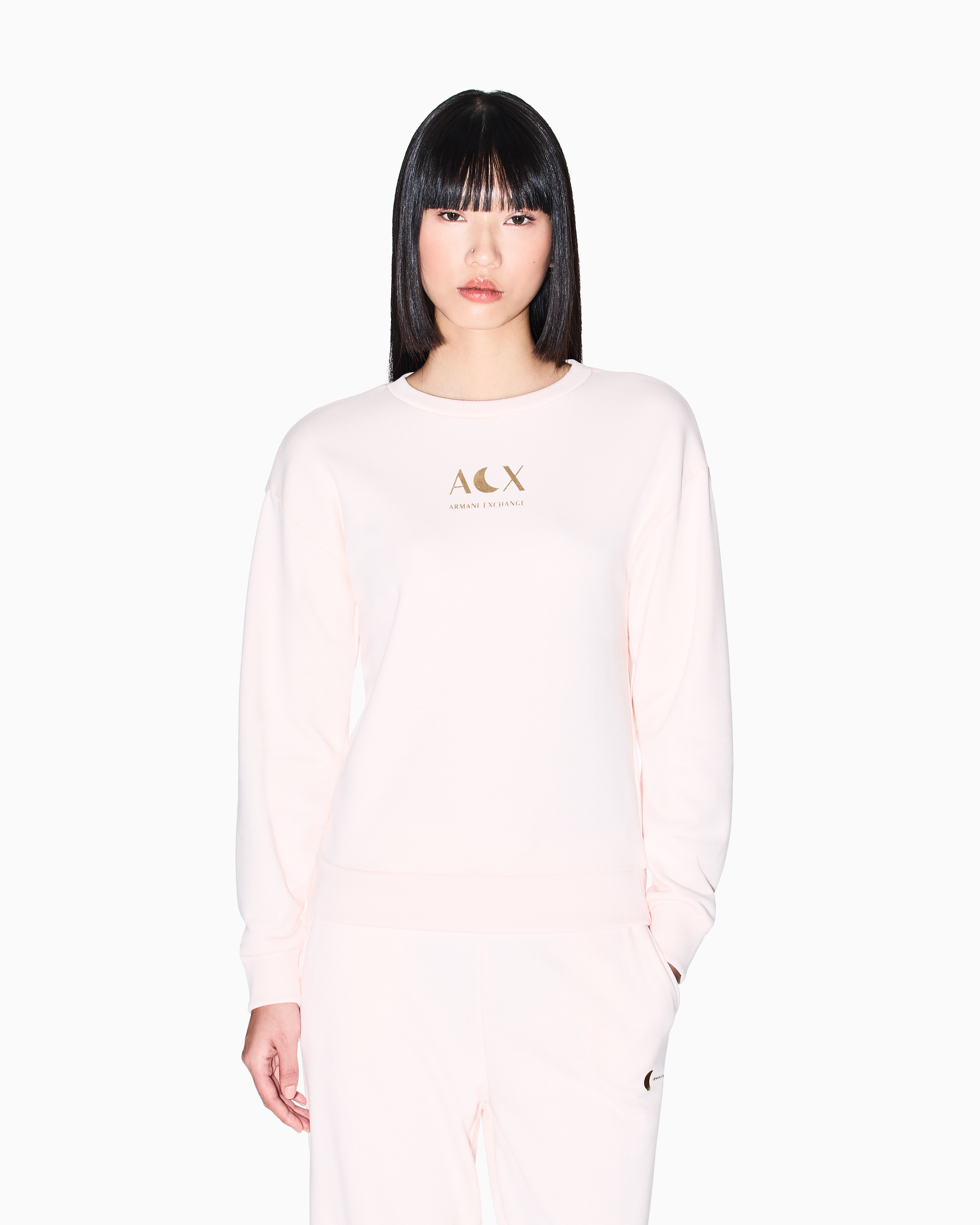 Armani Exchange Sweatshirts Without Hood In Pink