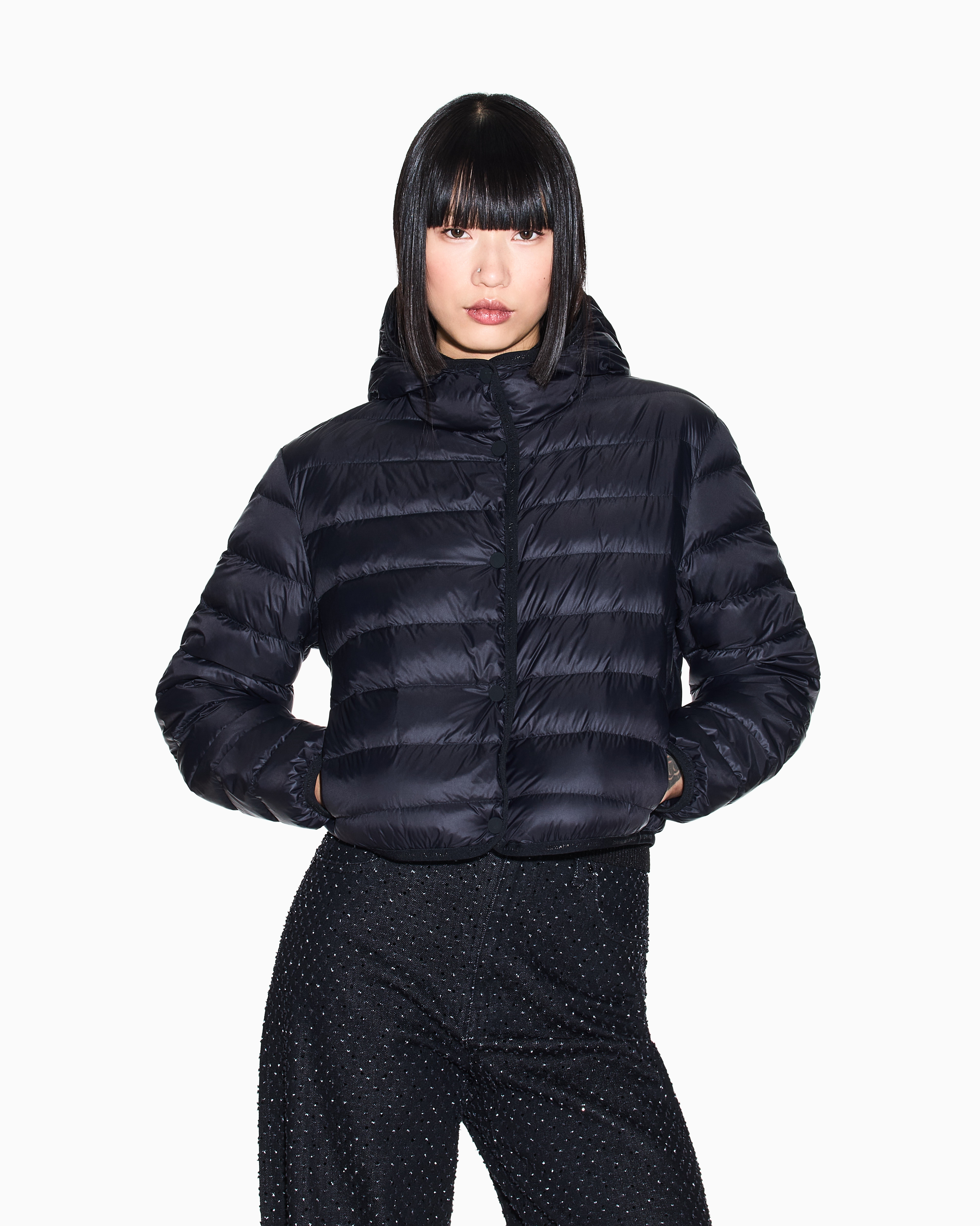 Padded jacket technical fabric