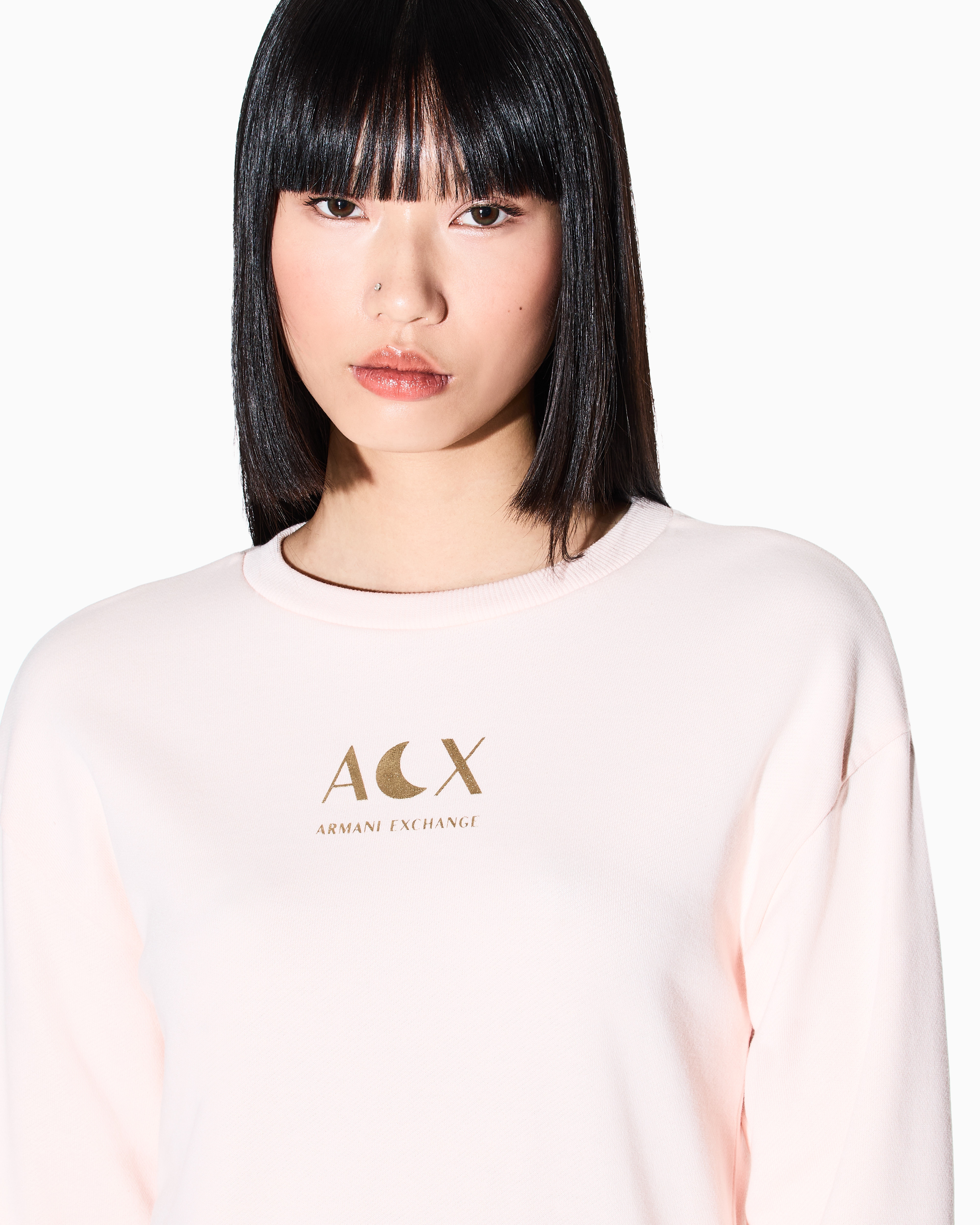 Armani Exchange Sweatshirts Without Hood In Pink