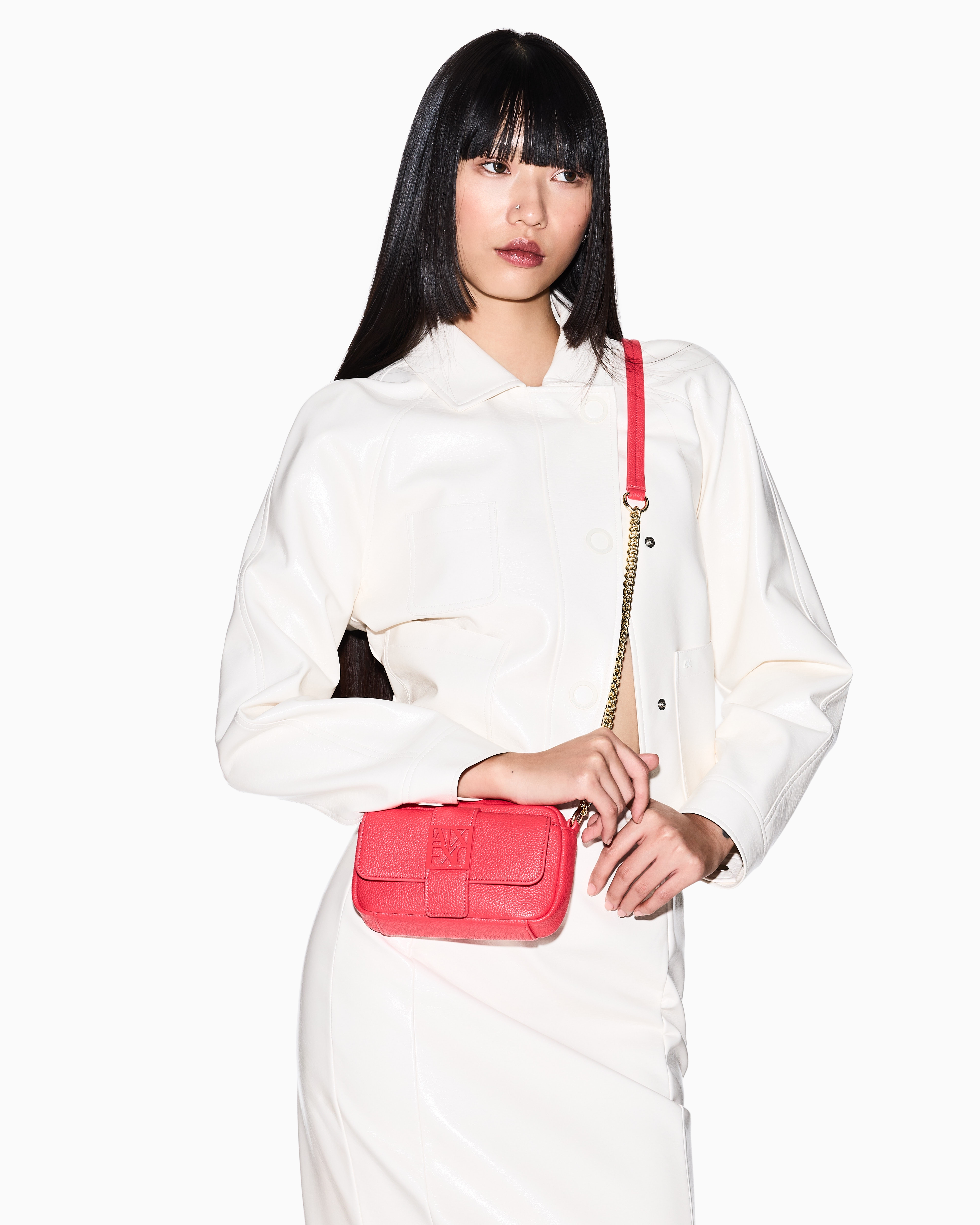 Crossbody bag in technical fabric