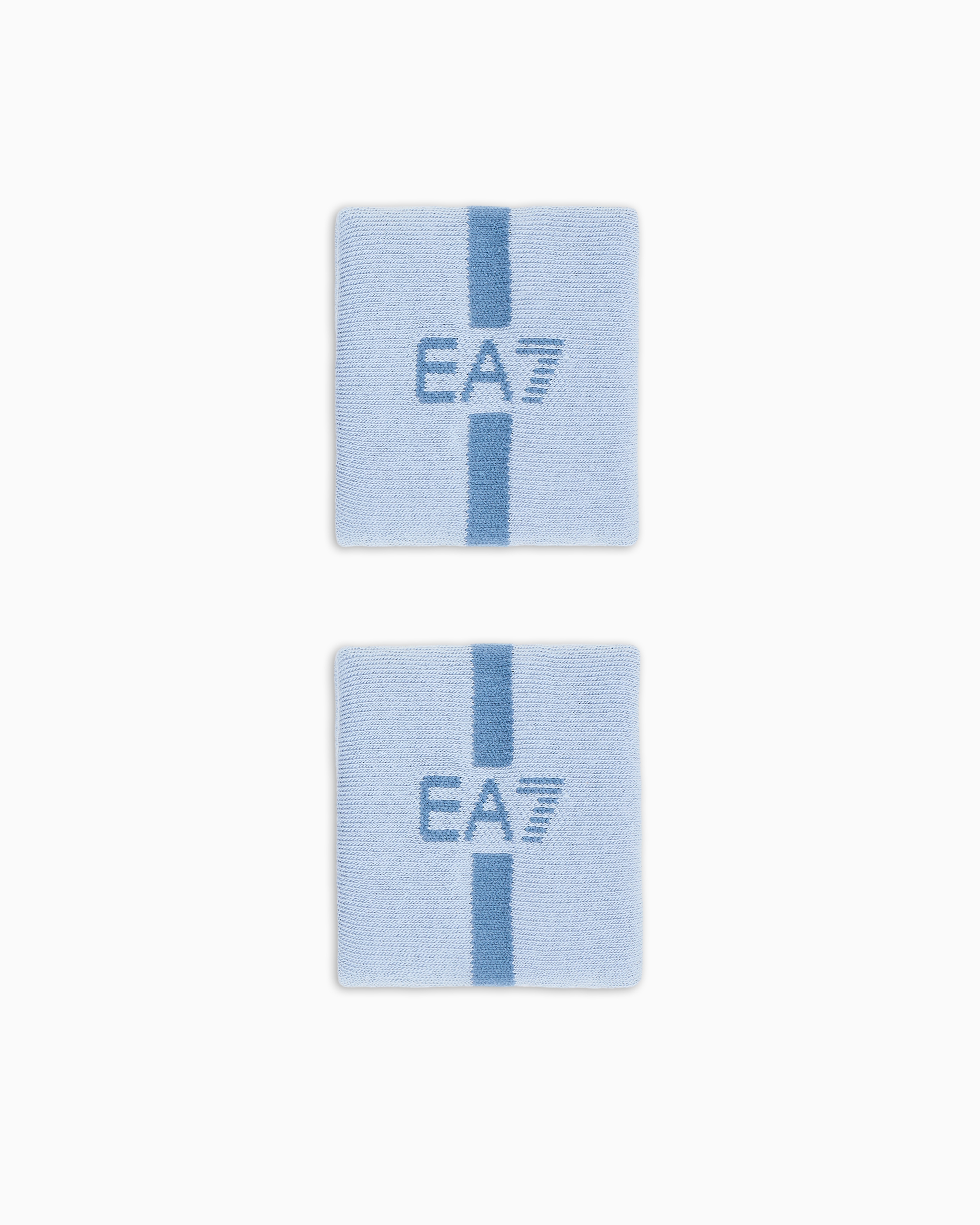 Ea7 Tennis Pro Cotton Wristbands In Blue