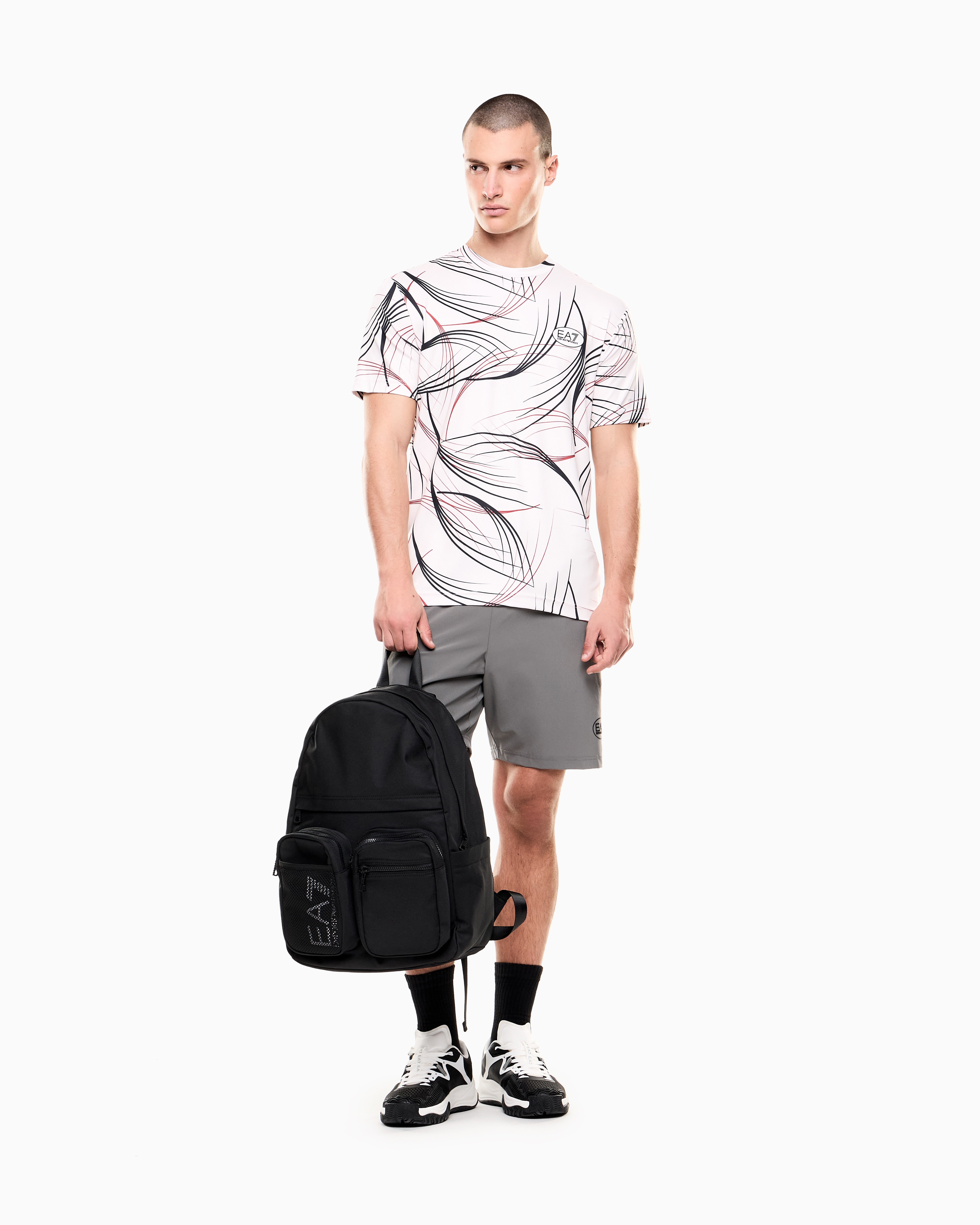 Tennis Pro プリントTシャツ VENTUS7テクニカルファブリック | EA7