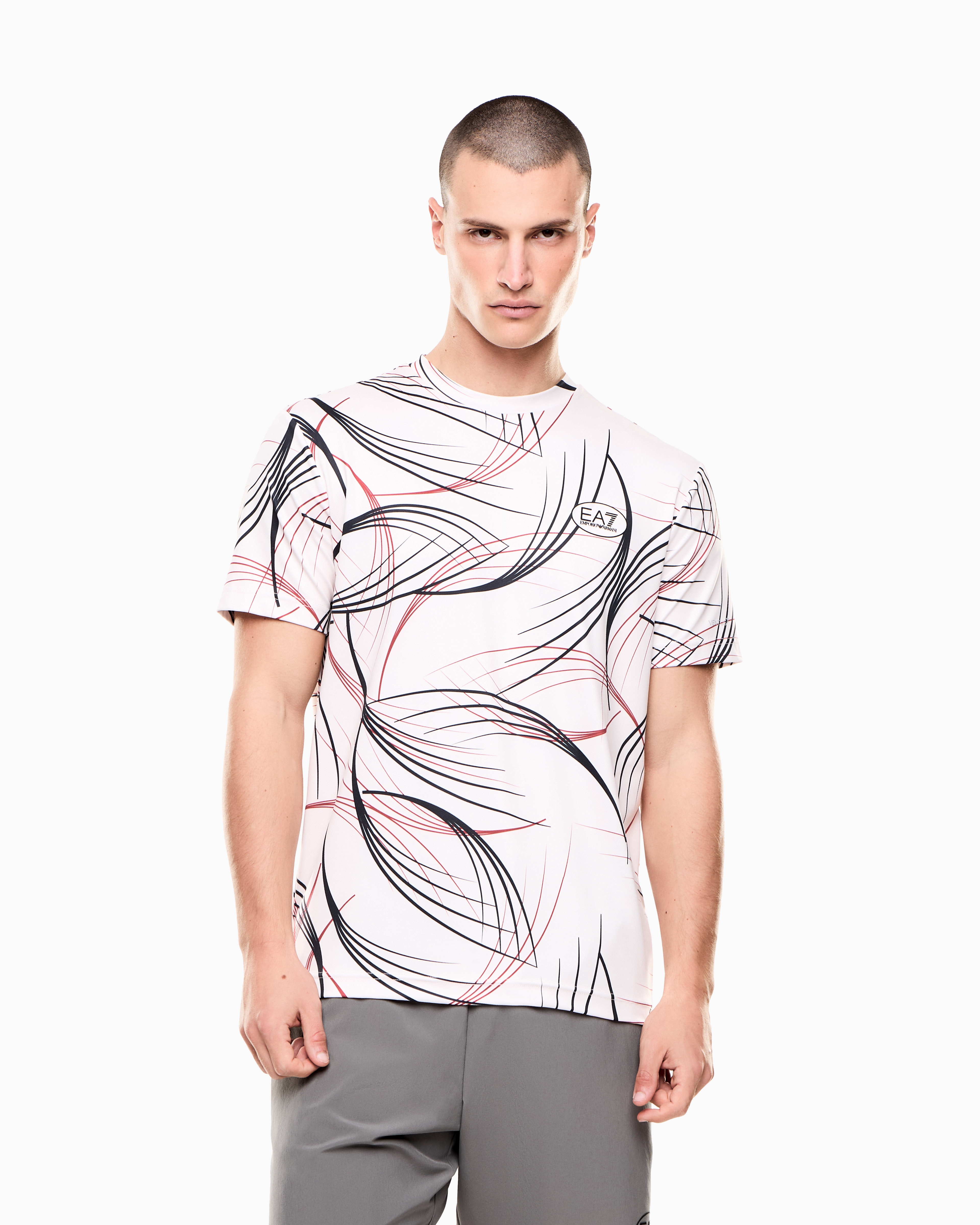Tennis Pro プリントTシャツ VENTUS7テクニカルファブリック | EA7