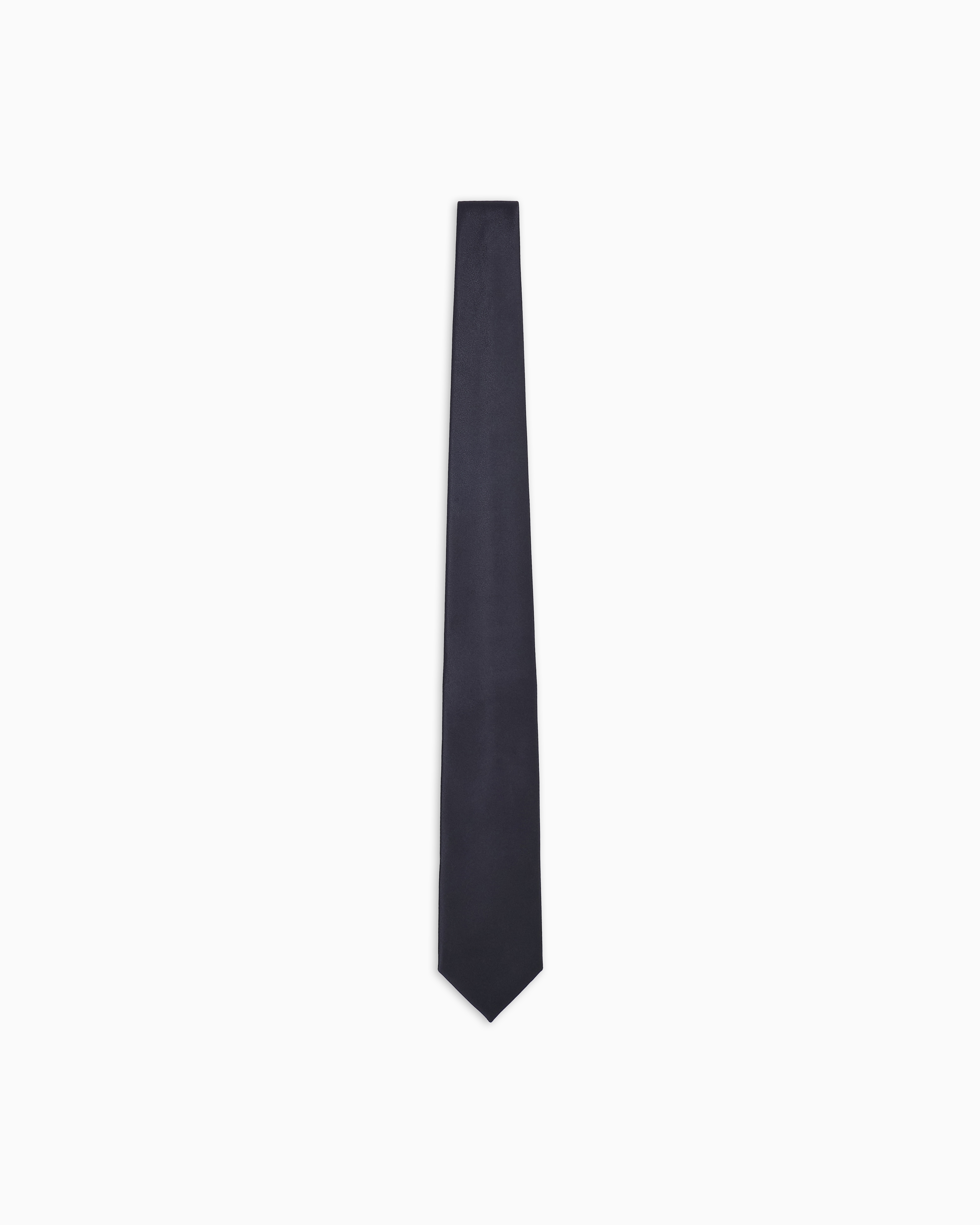Giorgio Armani Black Pure Silk Tie