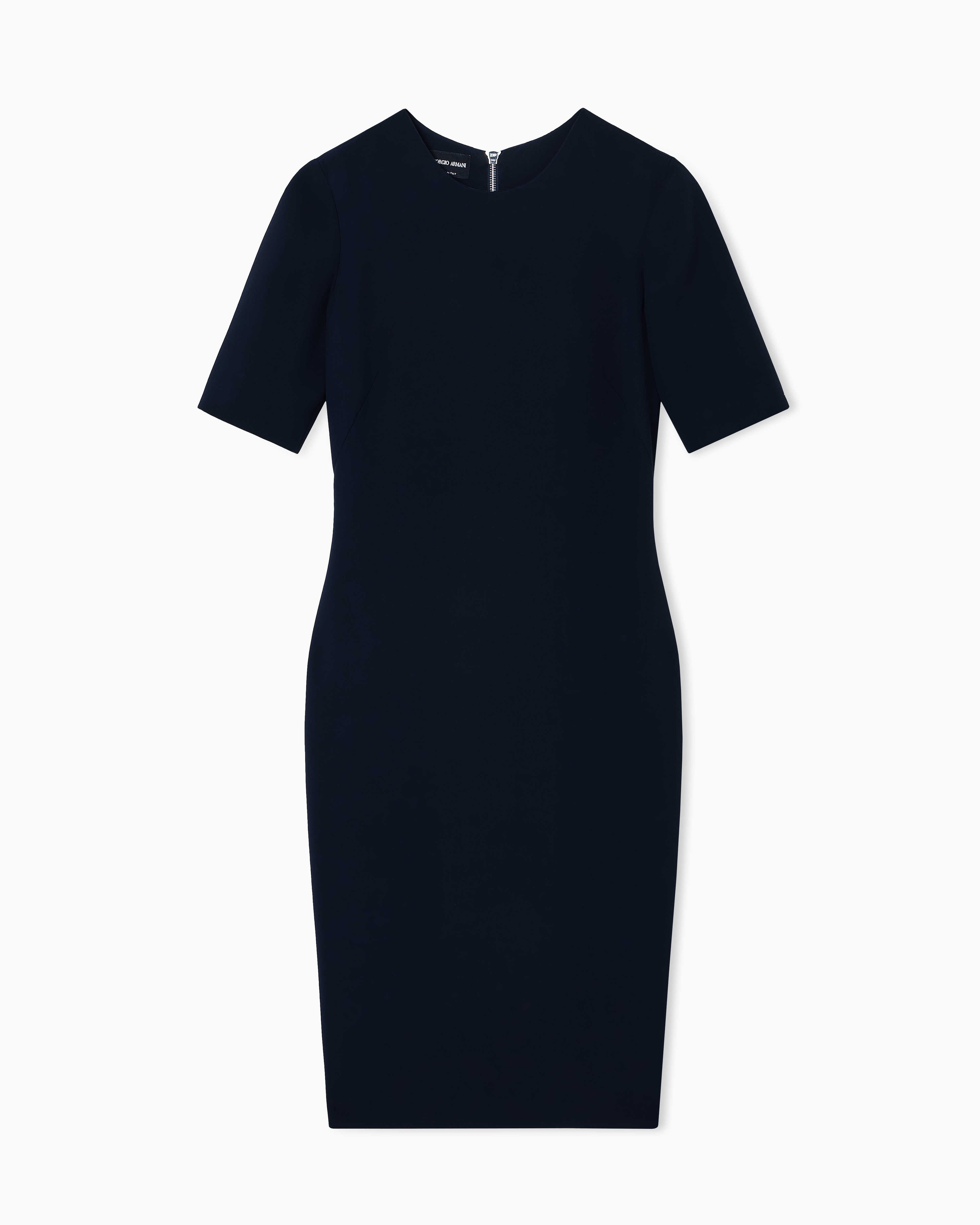 Giorgio Armani Navy Blue Silk Tube Dress