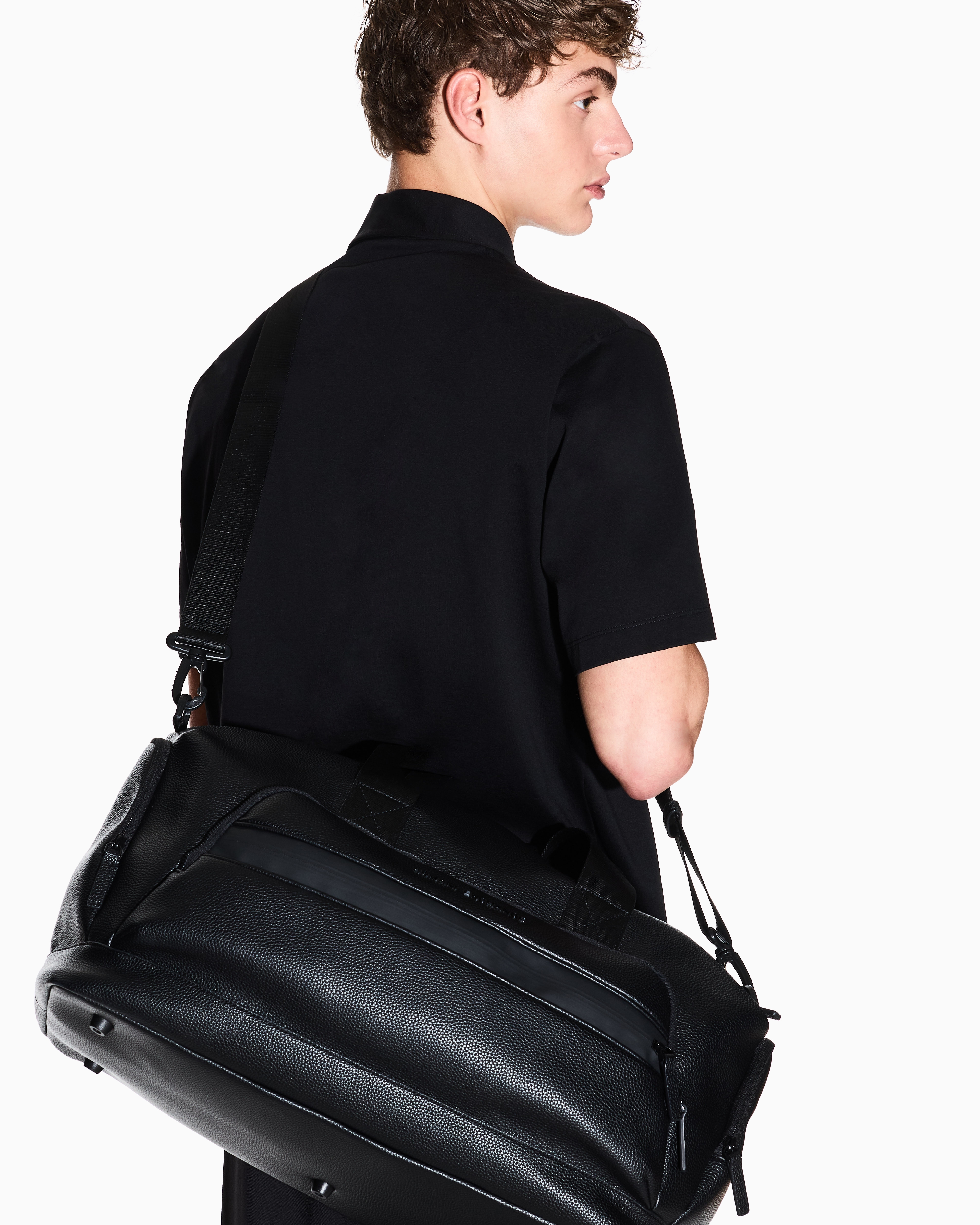 Technical fabric duffle bag