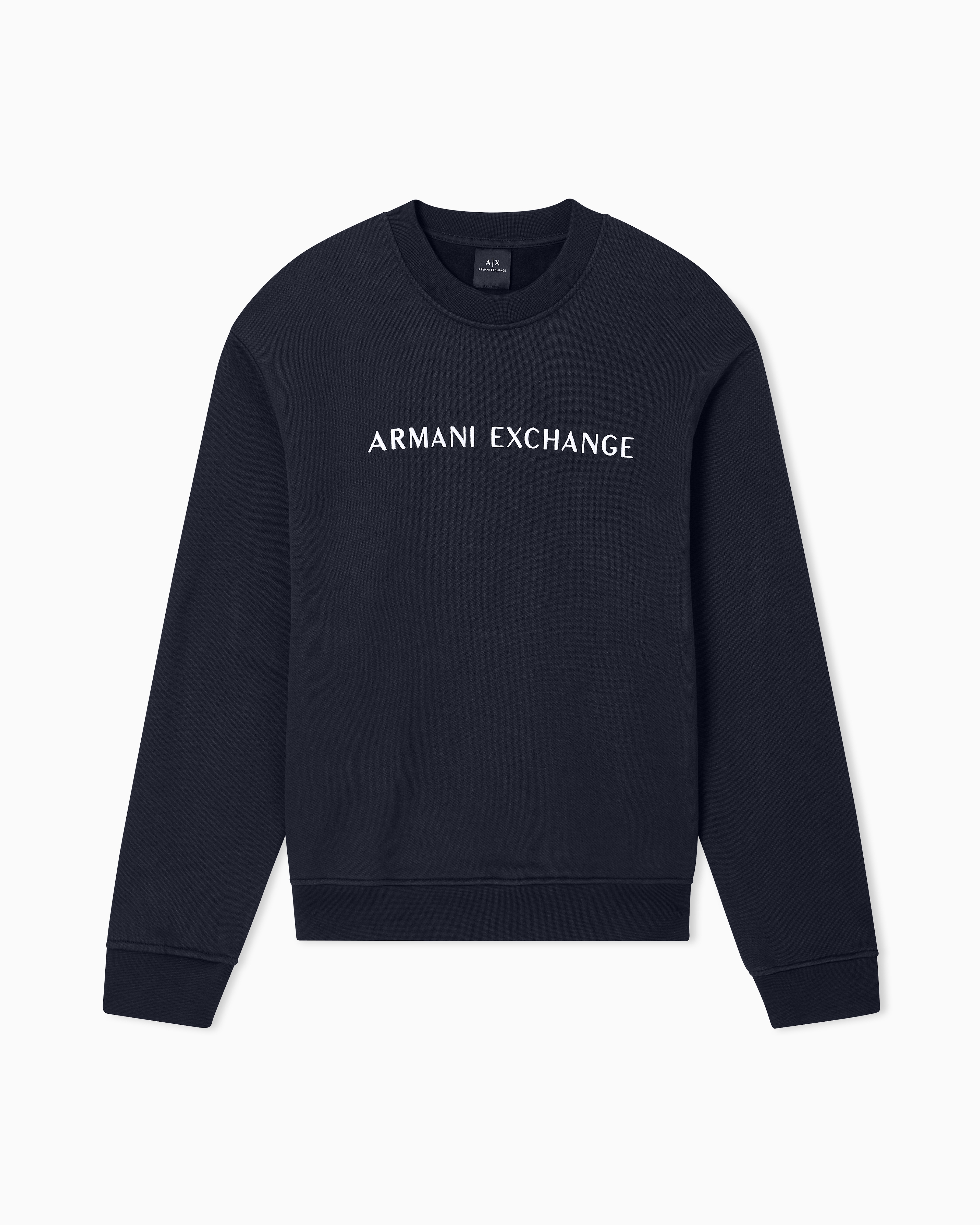 Armani Exchange - Regular fit polo shirt with zip and contrasting bands, Man, Navy Blue, Size: