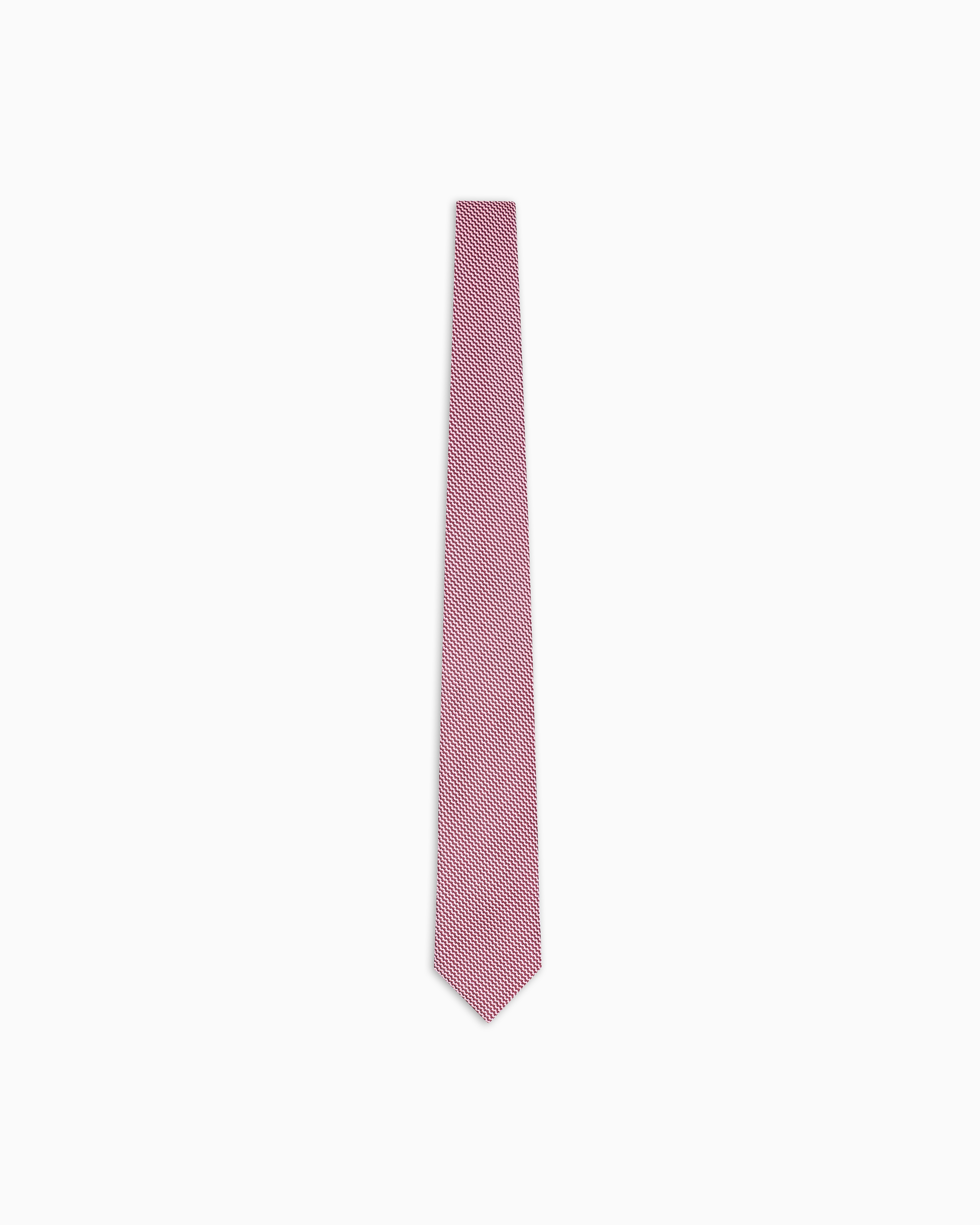 Giorgio Armani Pink Jacquard Silk Tie