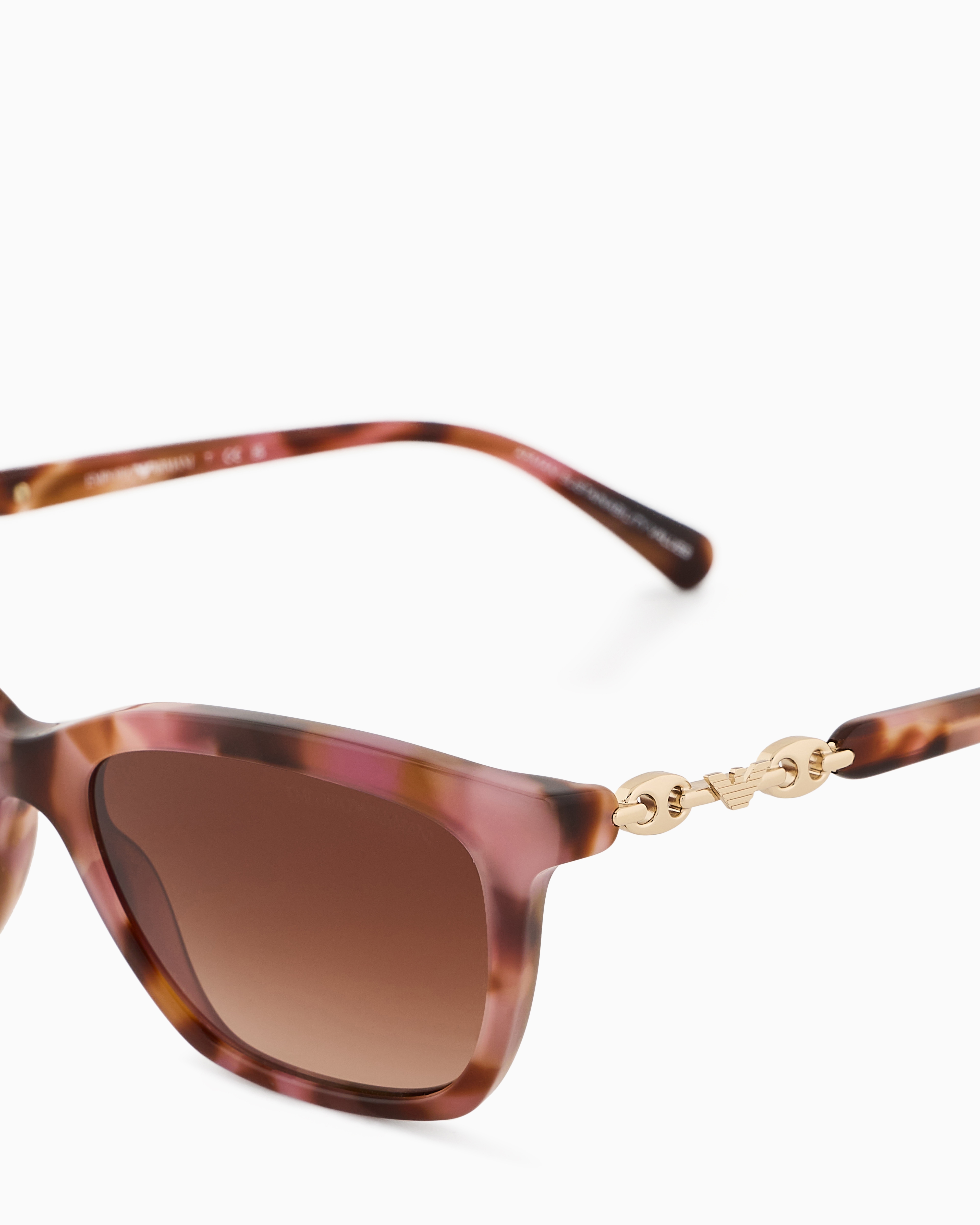 Emporio Armani - Women’s cat-eye sunglasses, Woman, Red, Size: 54L