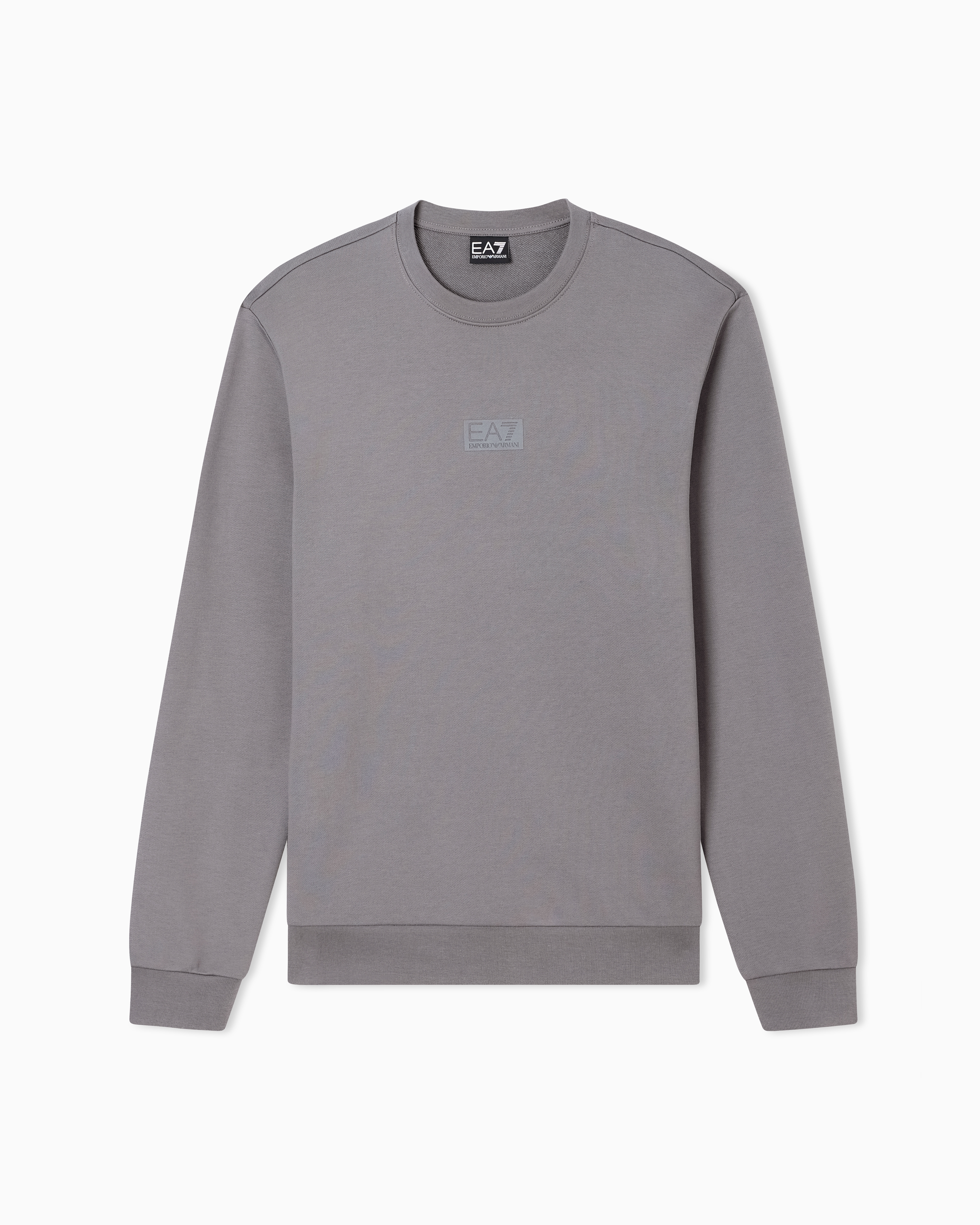 Ea7 Felpa Girocollo Logo Series In Cotone