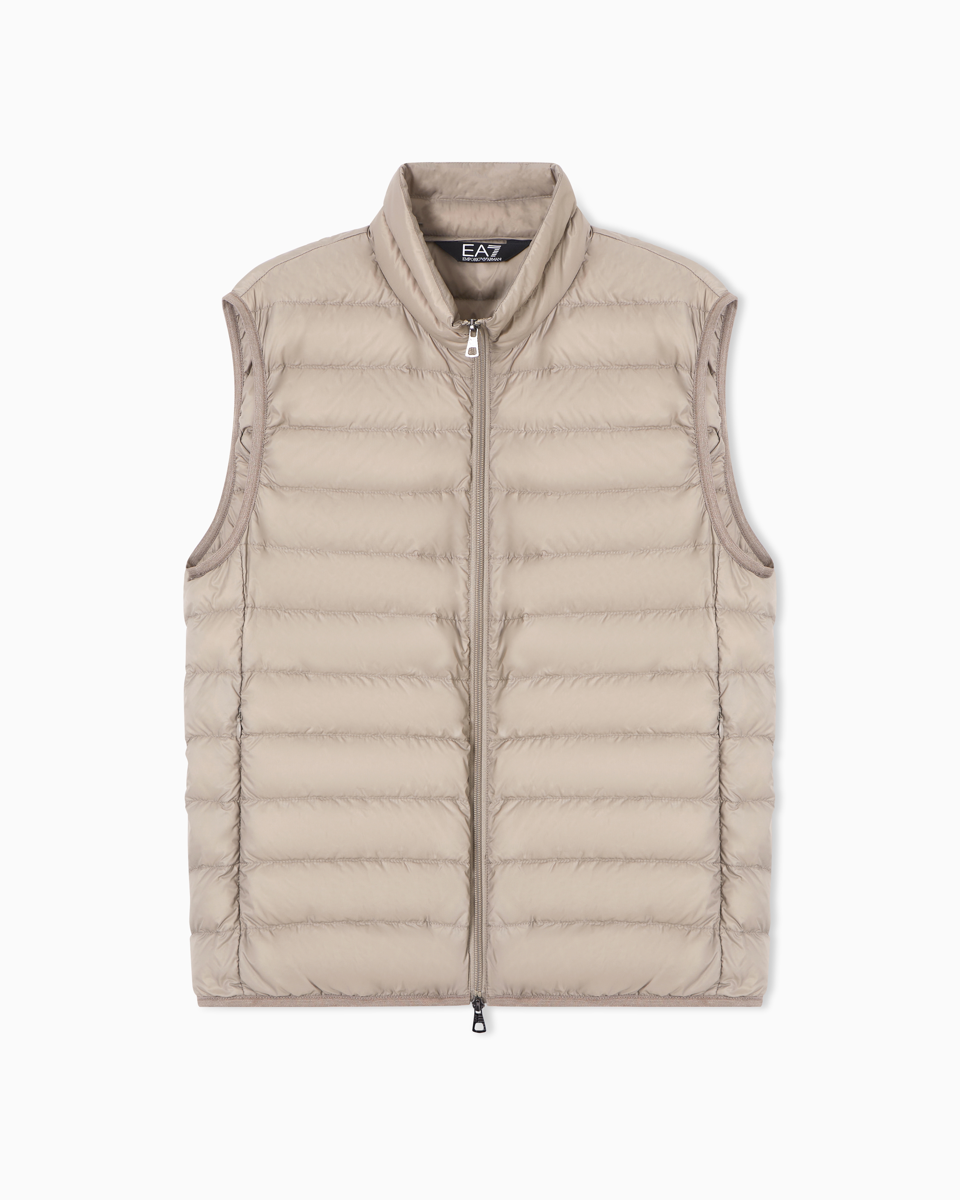 Ea7 Core Identity Packable Gilet In Sand