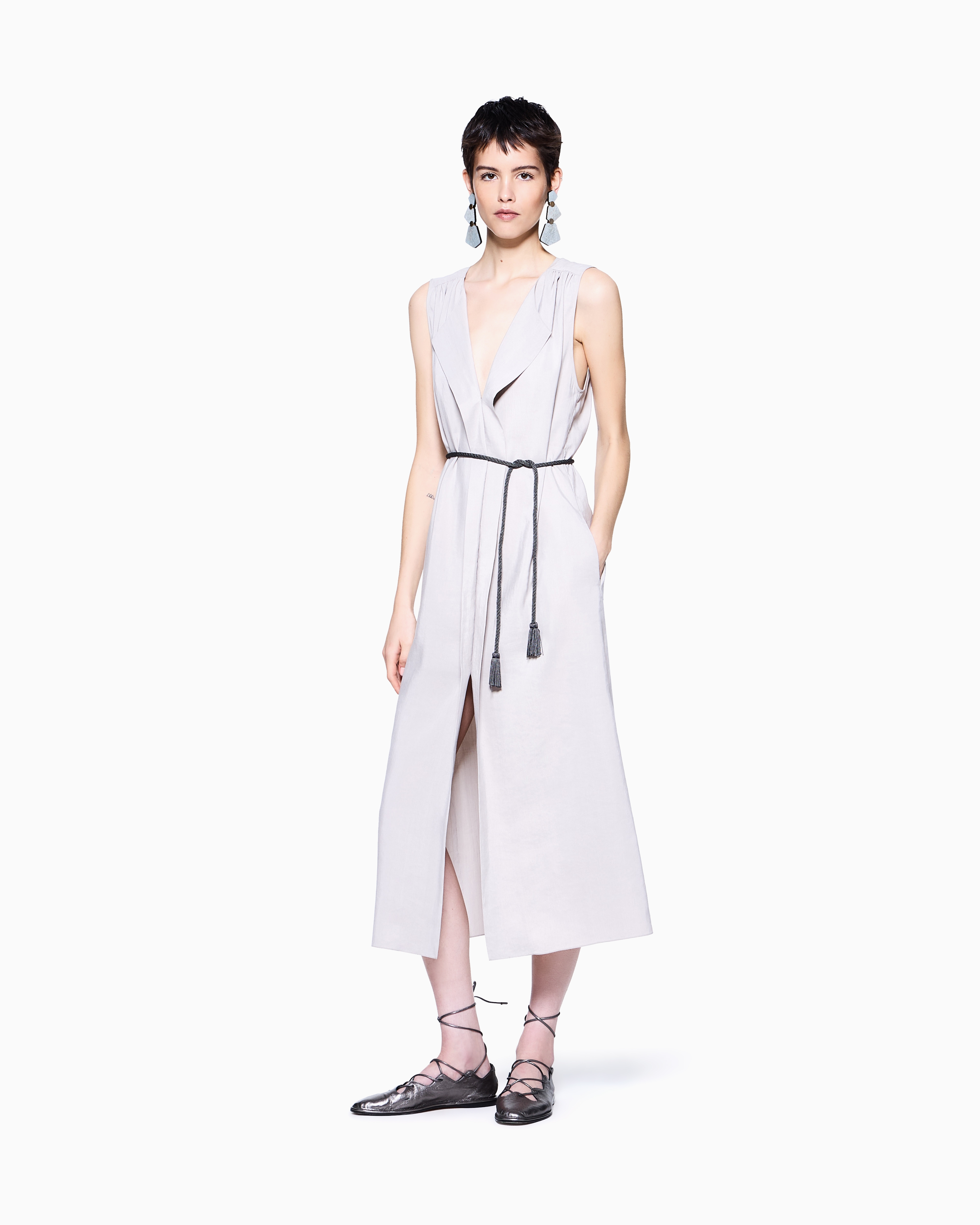 シャツドレス テクニカルシルク | Giorgio Armani