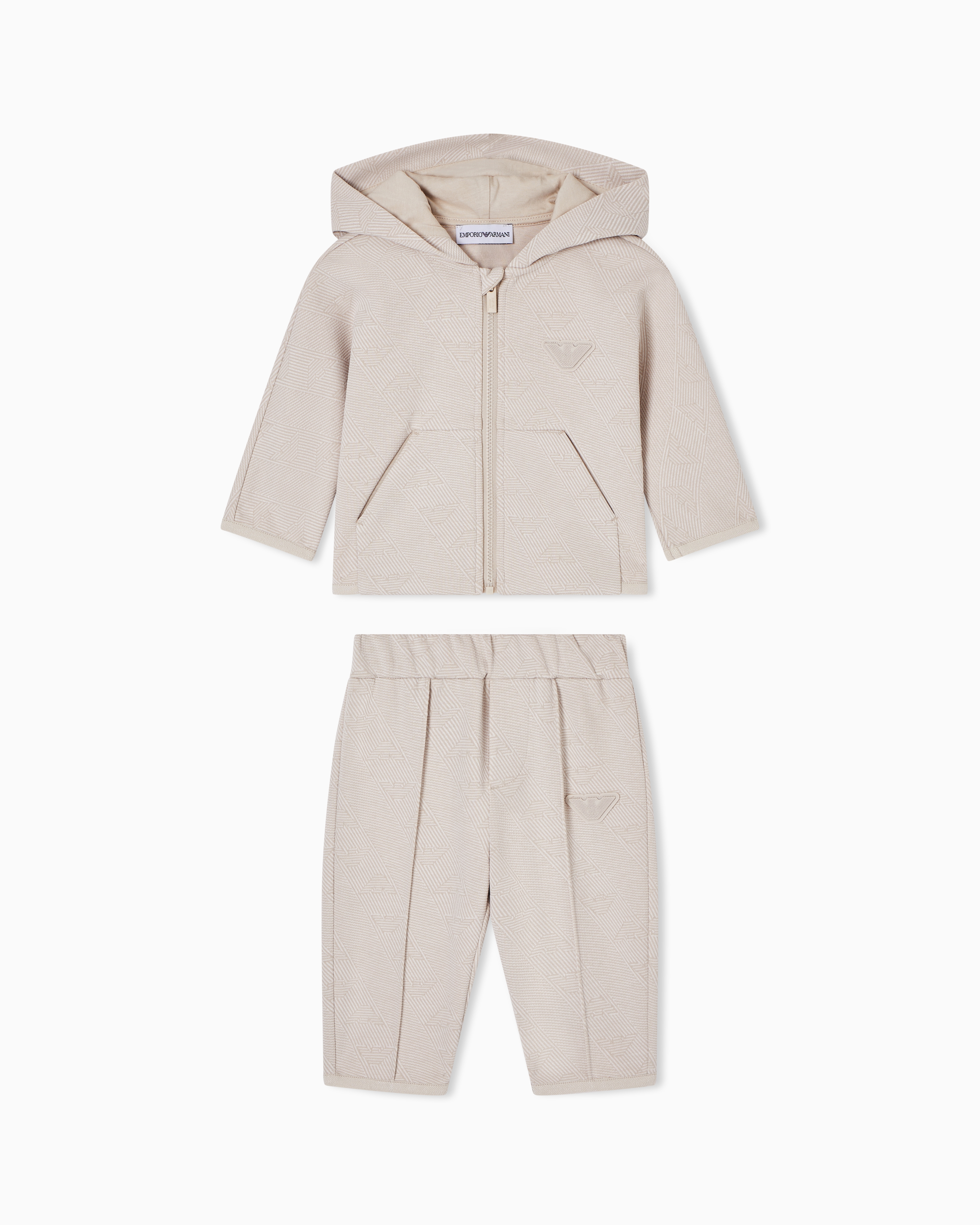 Jacquard double jersey tracksuit | Emporio Armani