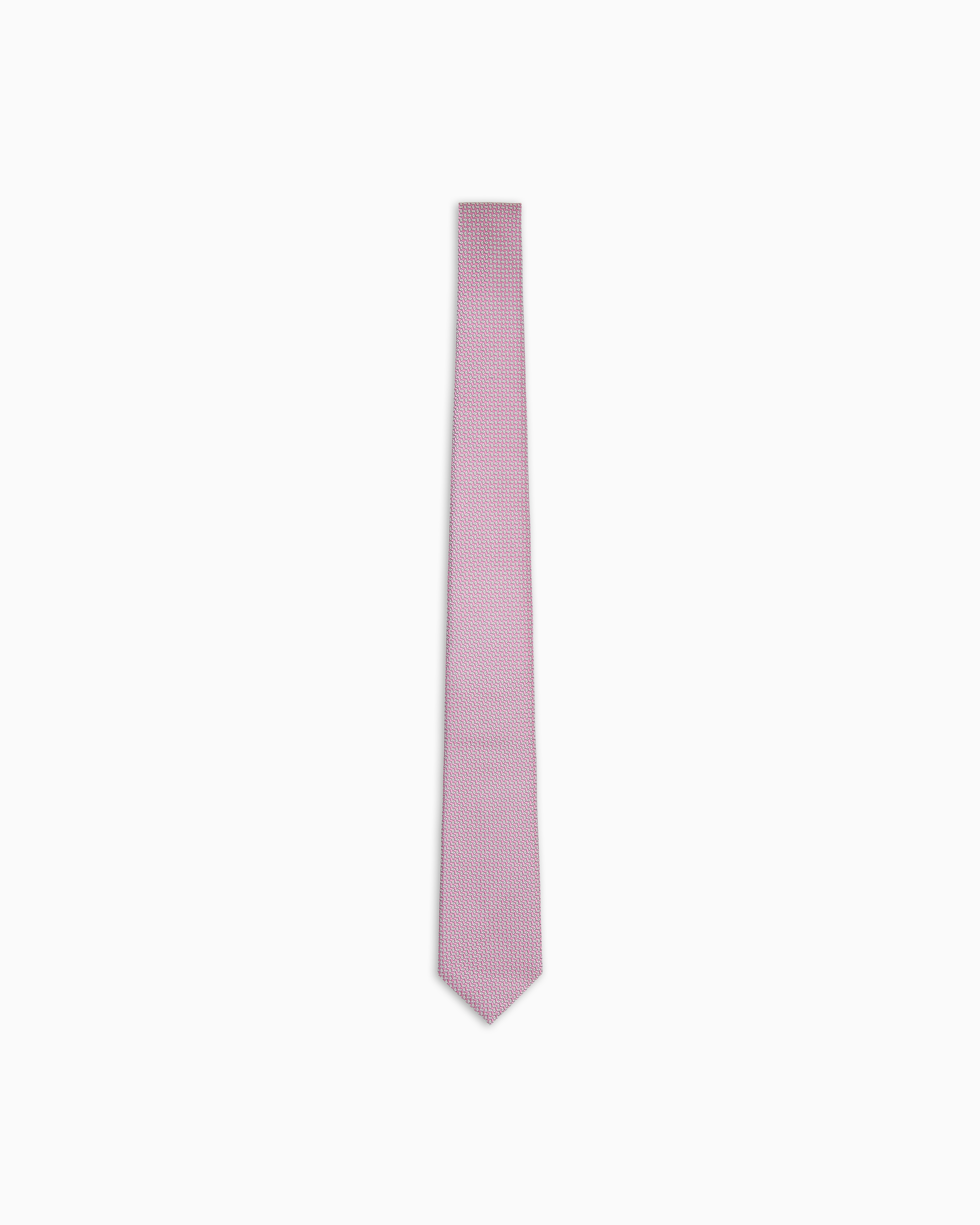 Giorgio Armani Pink Jacquard Silk Tie