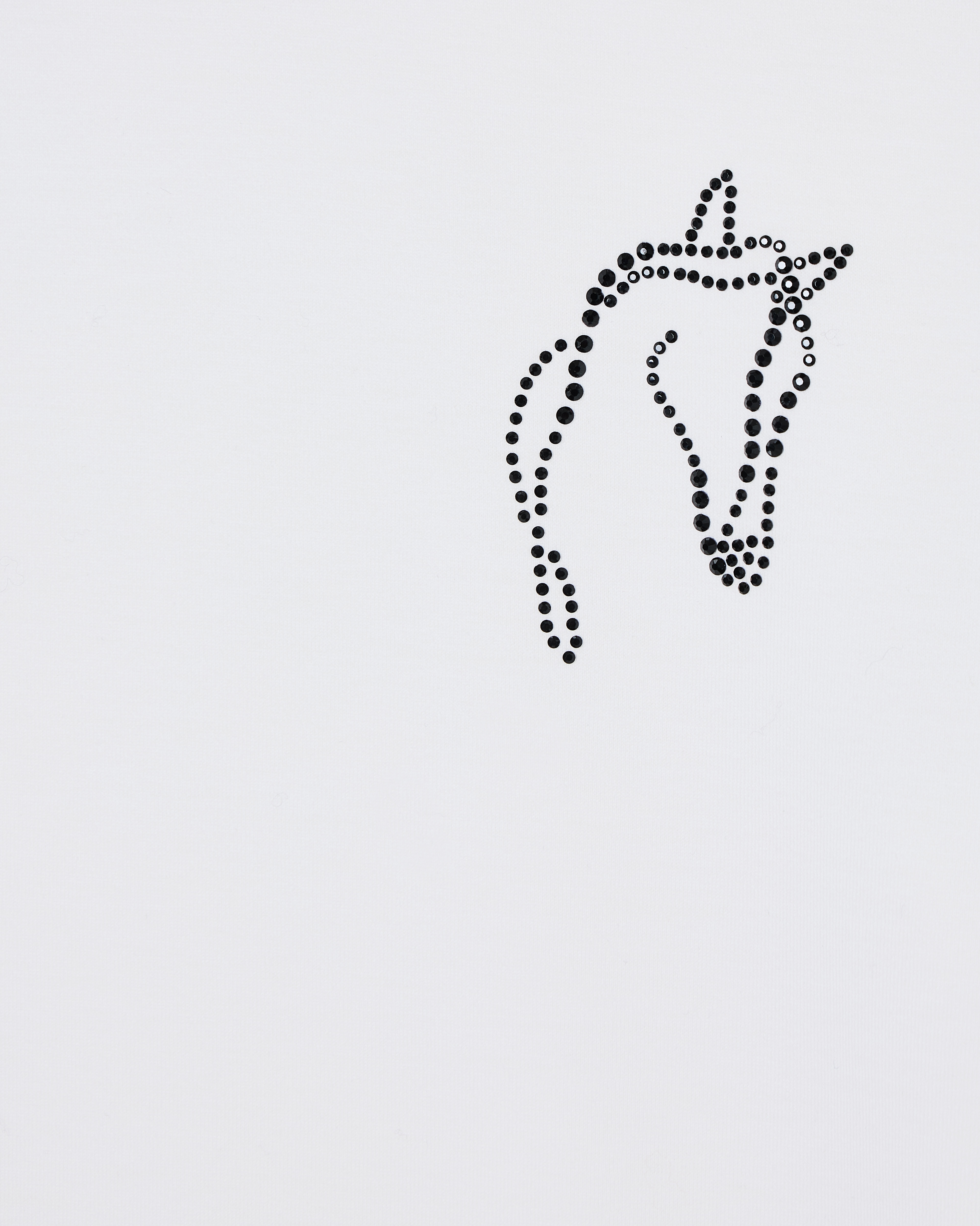 Emporio Armani Slim Fit Jersey T-shirt With Lunar New Year Rhinestone Shape In White