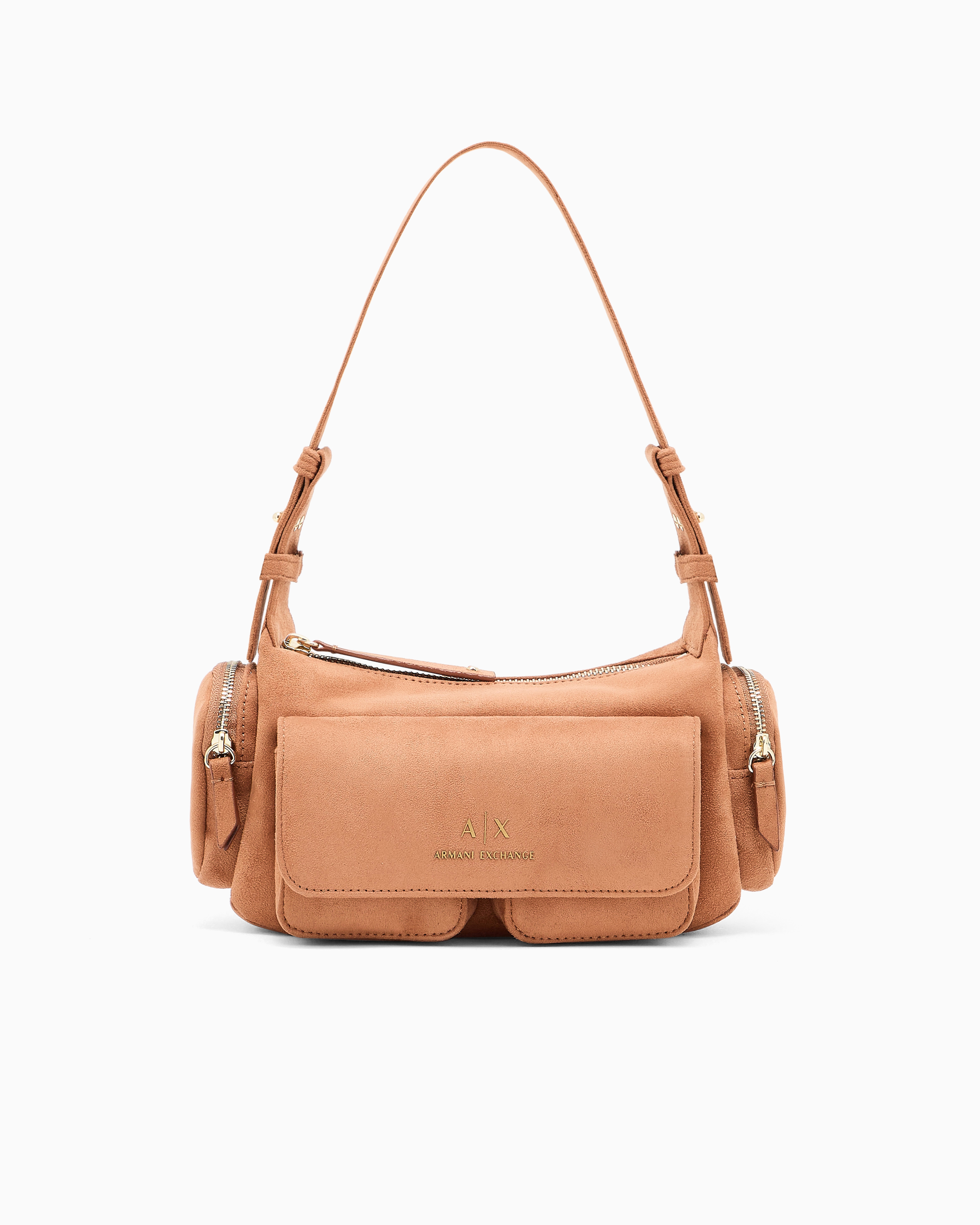 Large shoulder bag with side pockets
