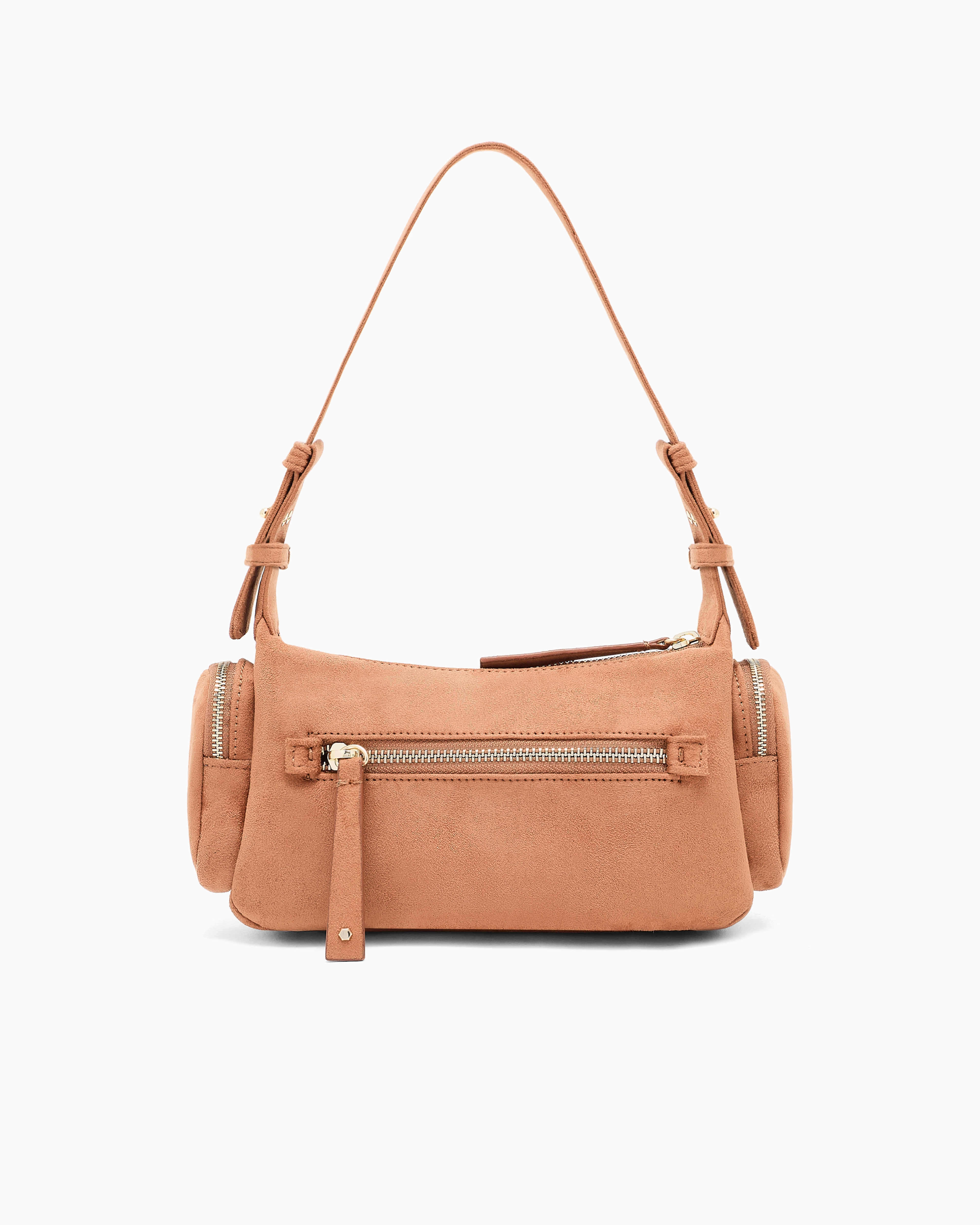 Large shoulder bag with side pockets