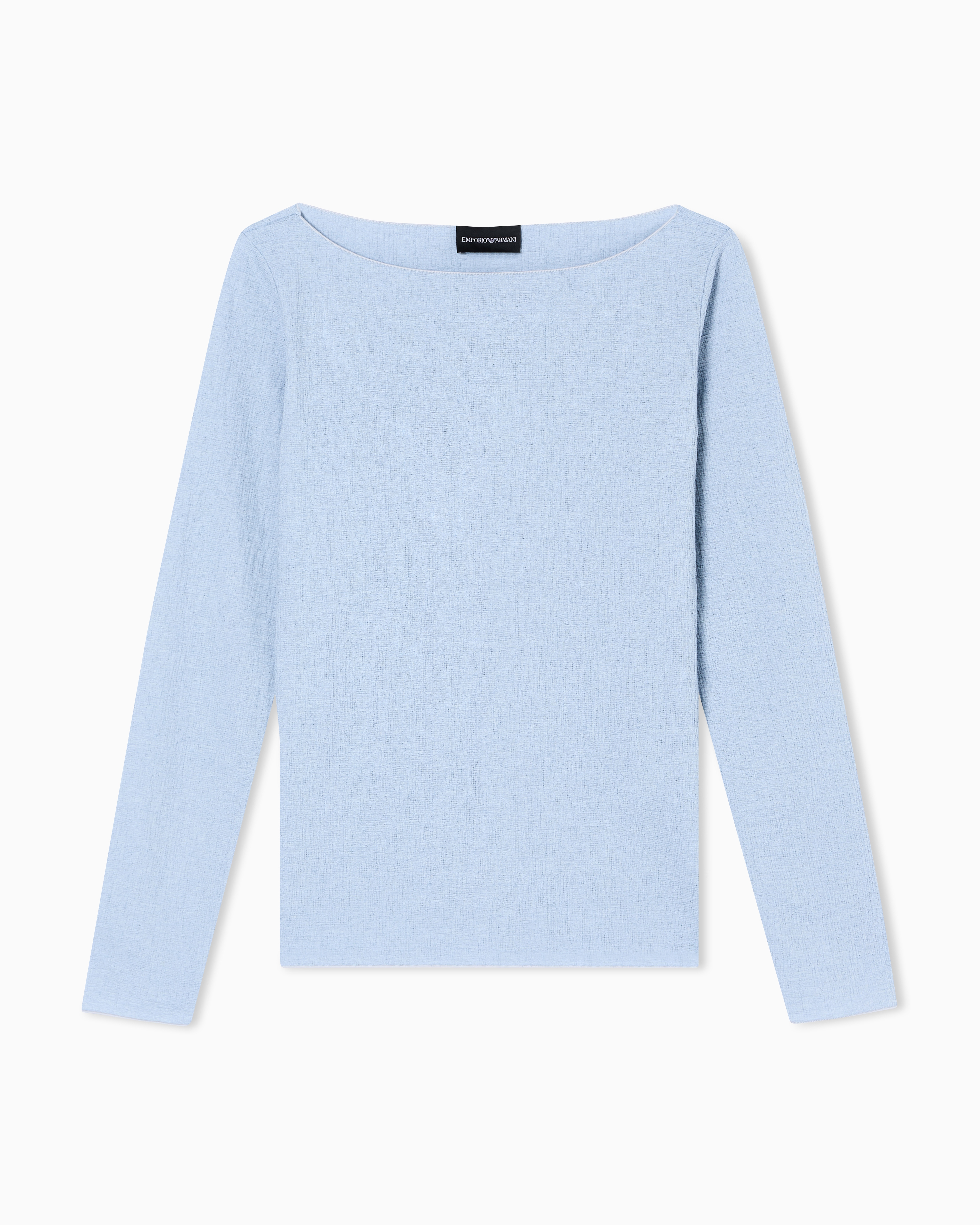 Emporio Armani Long Sleeves T-shirts In Blue