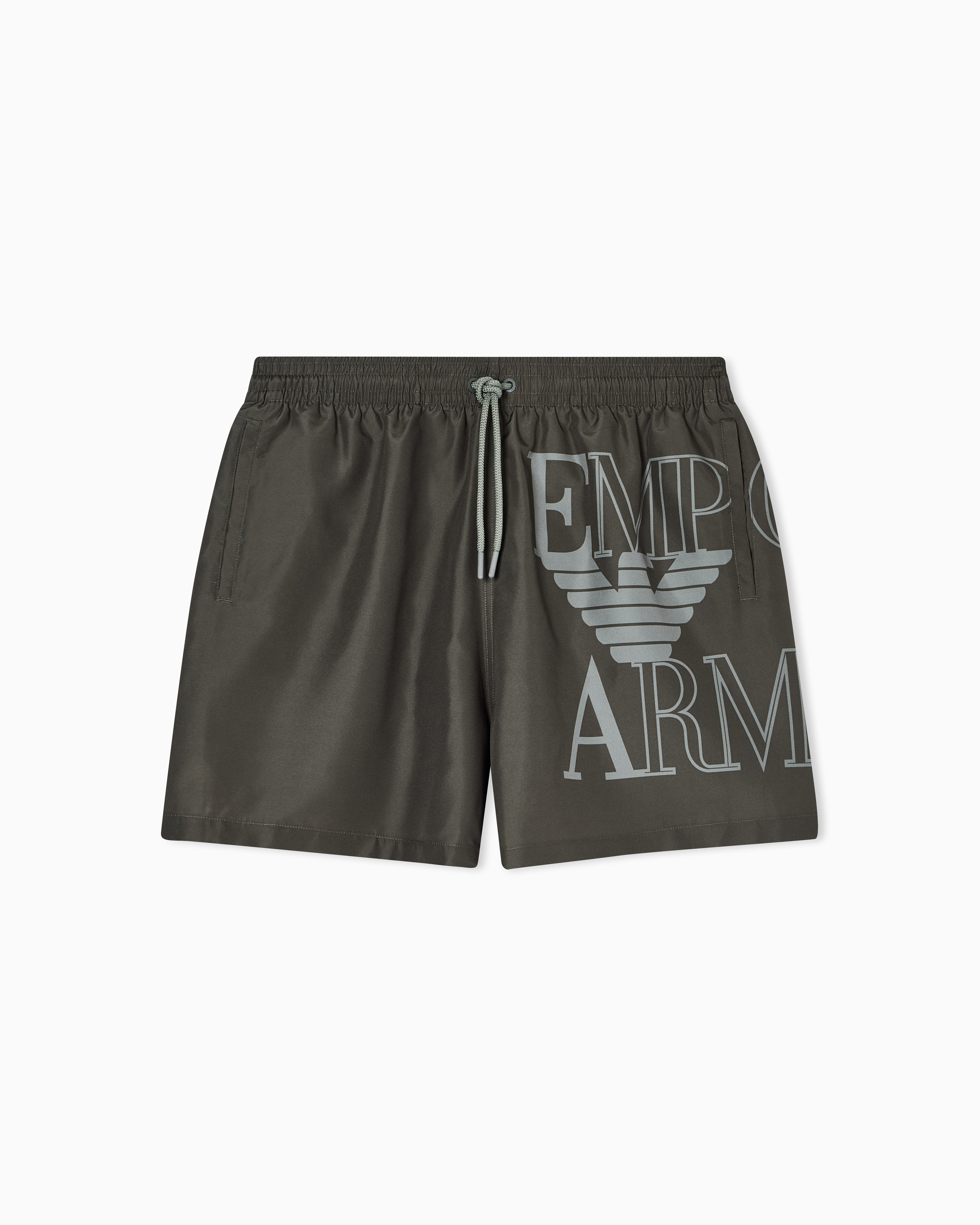 Emporio Armani Green Beachwear Boxers